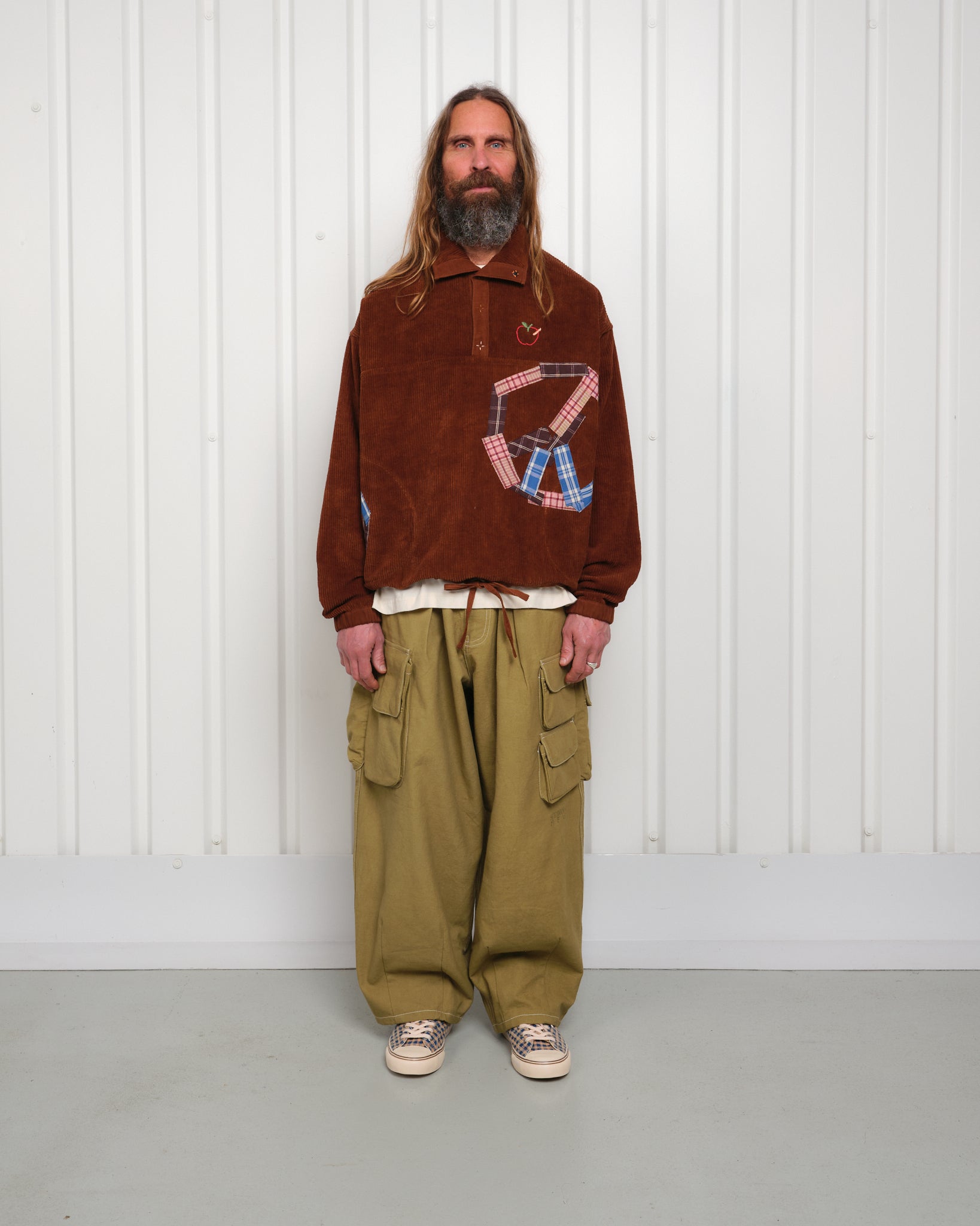 Salt Shorts - Checked Peace Patchwork – Story mfg.