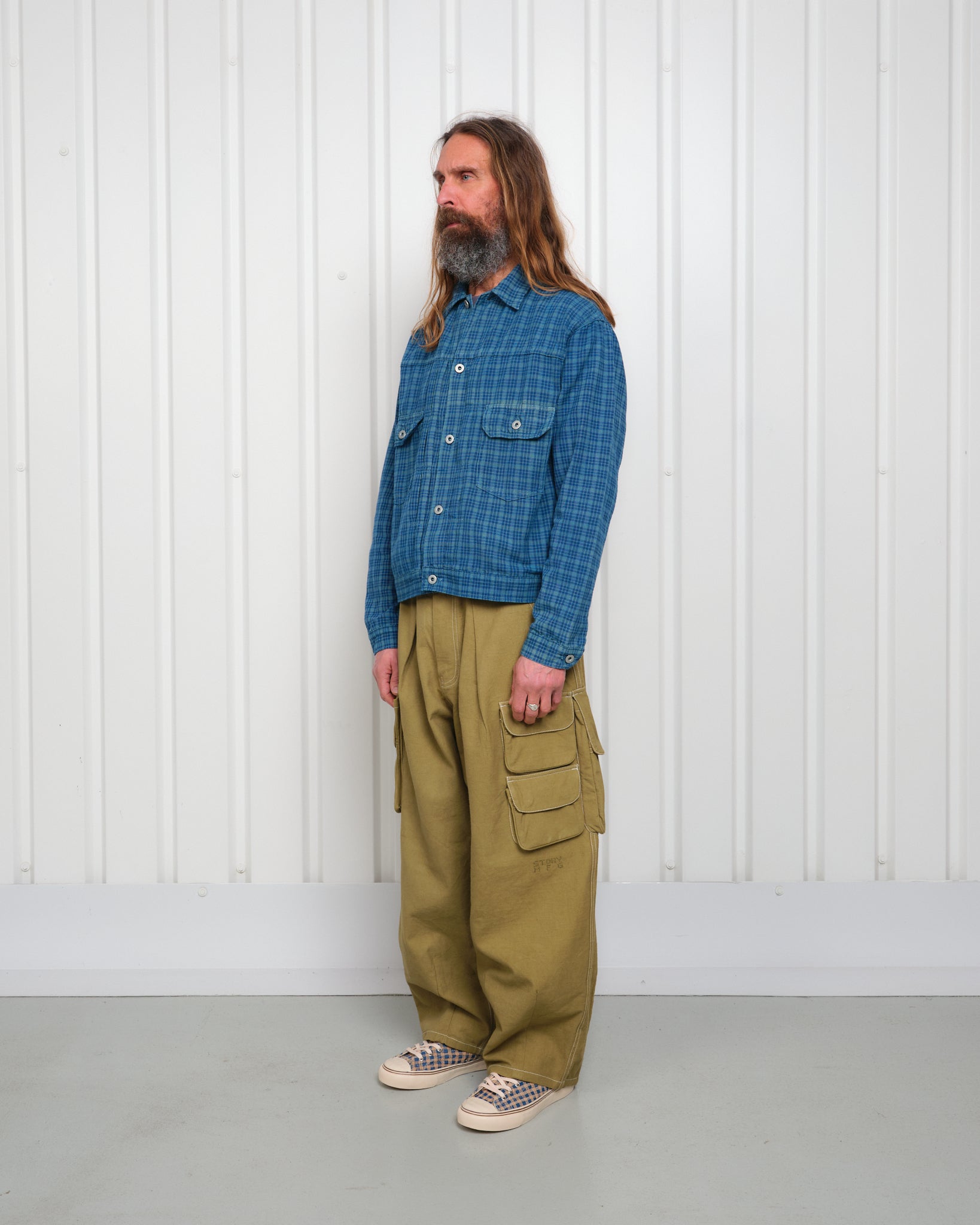 Tuesday Jacket - Indigo Mud Check – Story mfg