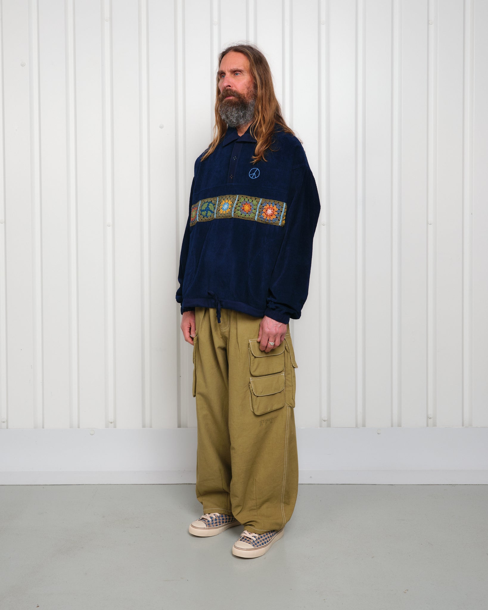 Polite Pullover - Indigo Corduroy – Story mfg.