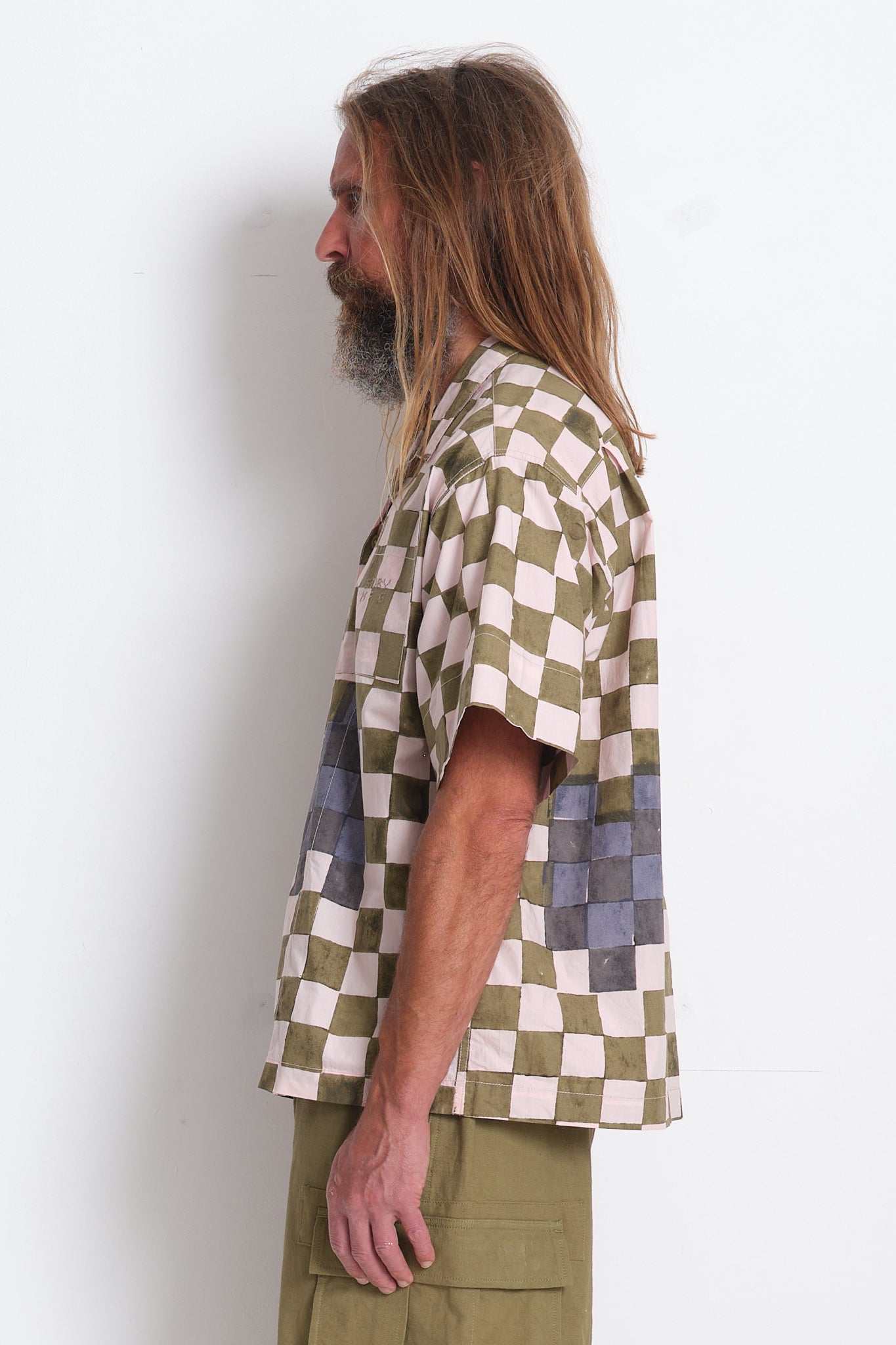 Greetings Shirt - Pink Checker