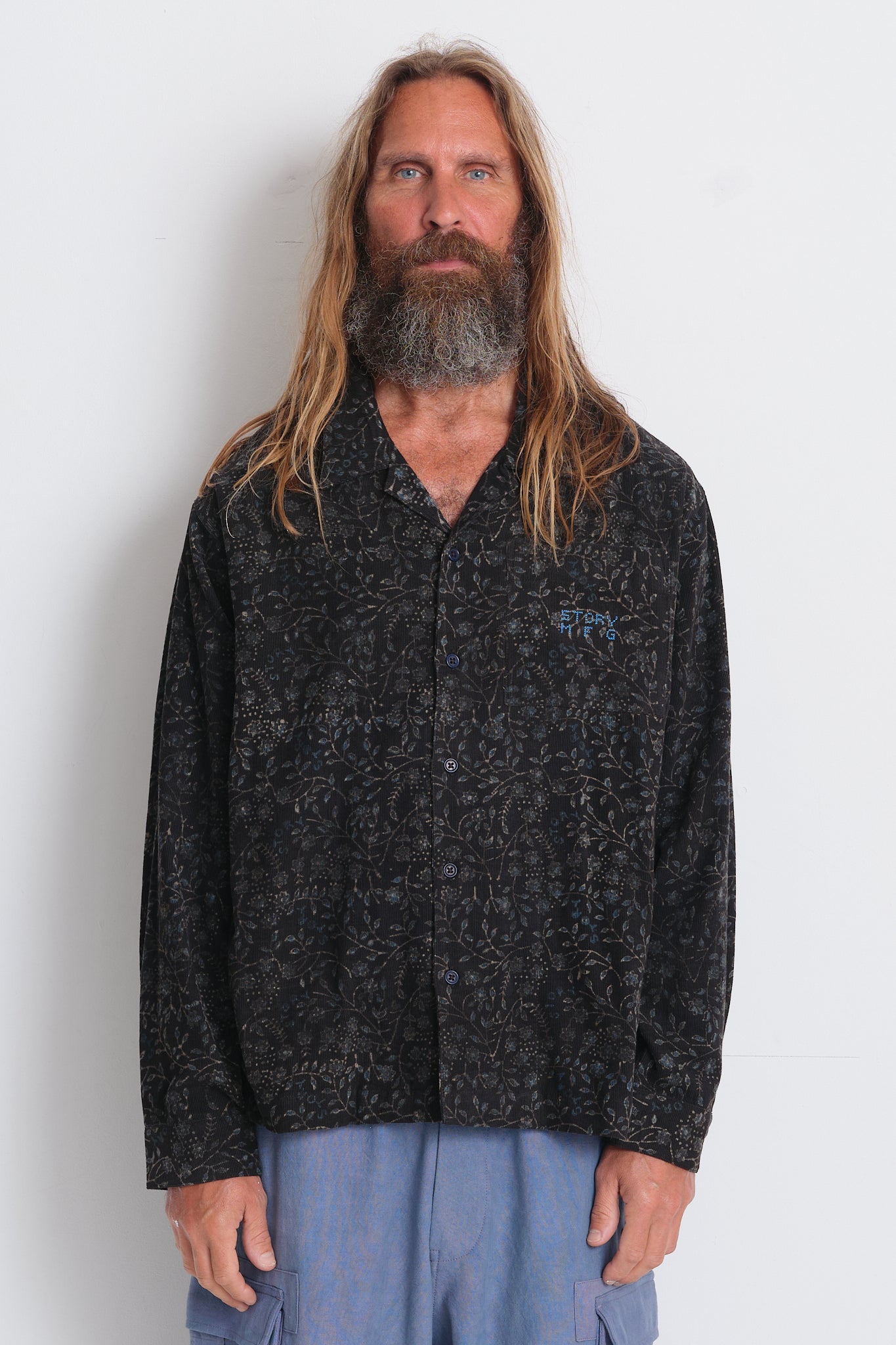 Greetings Shirt LS  - Black Herbal