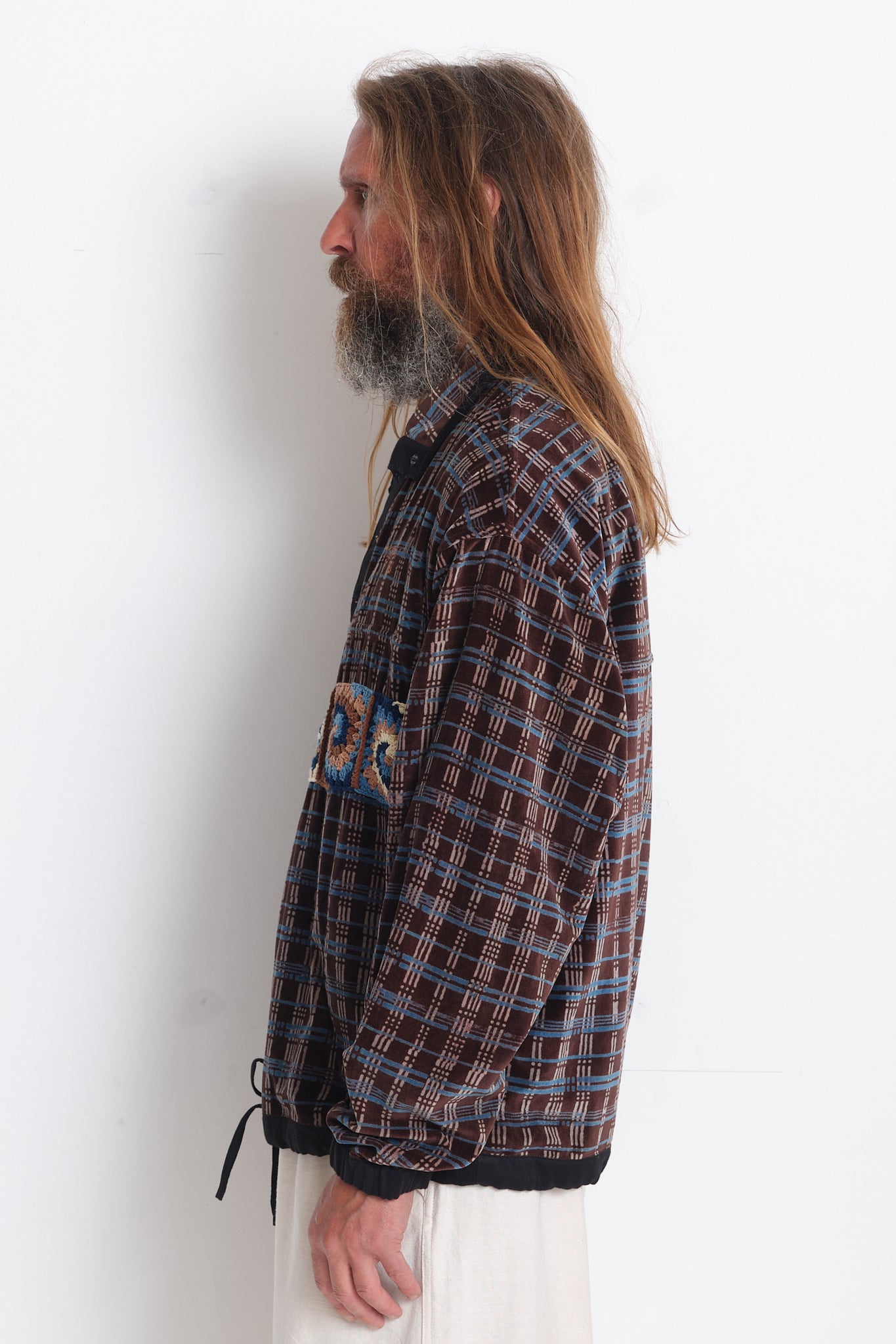 Polite Pullover - Mountain Grid Velvet