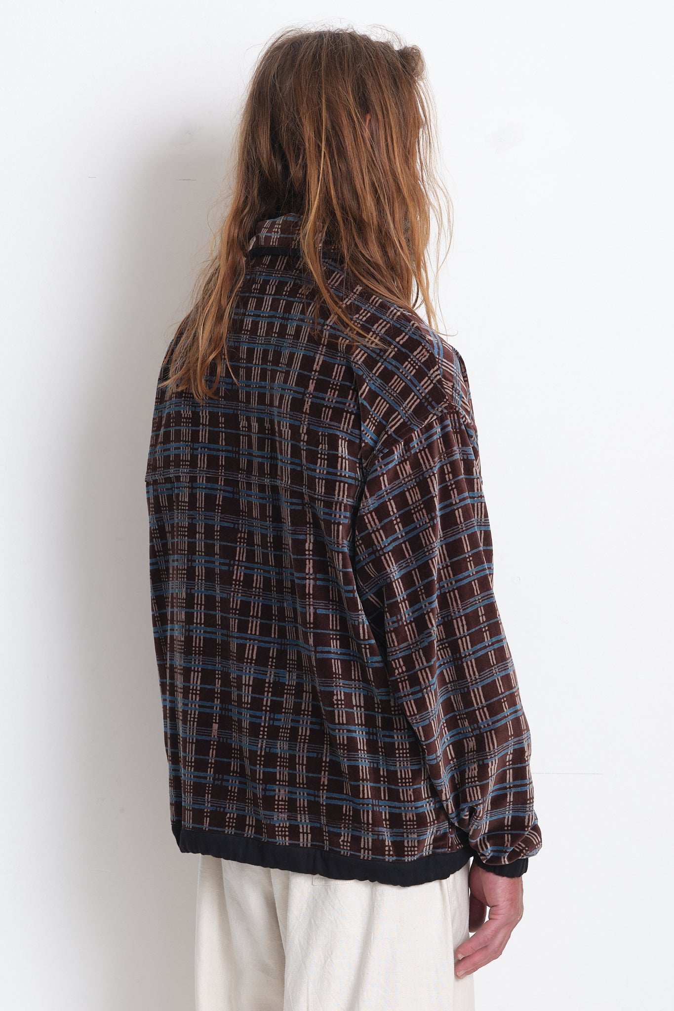Polite Pullover - Mountain Grid Velvet