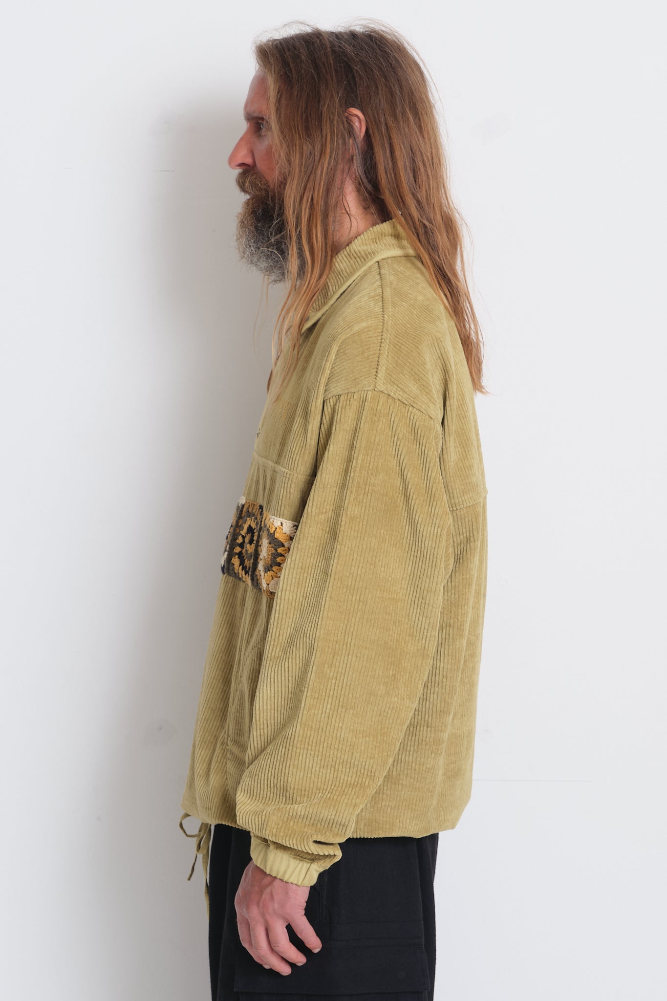 Polite Pullover - Sage Corduroy