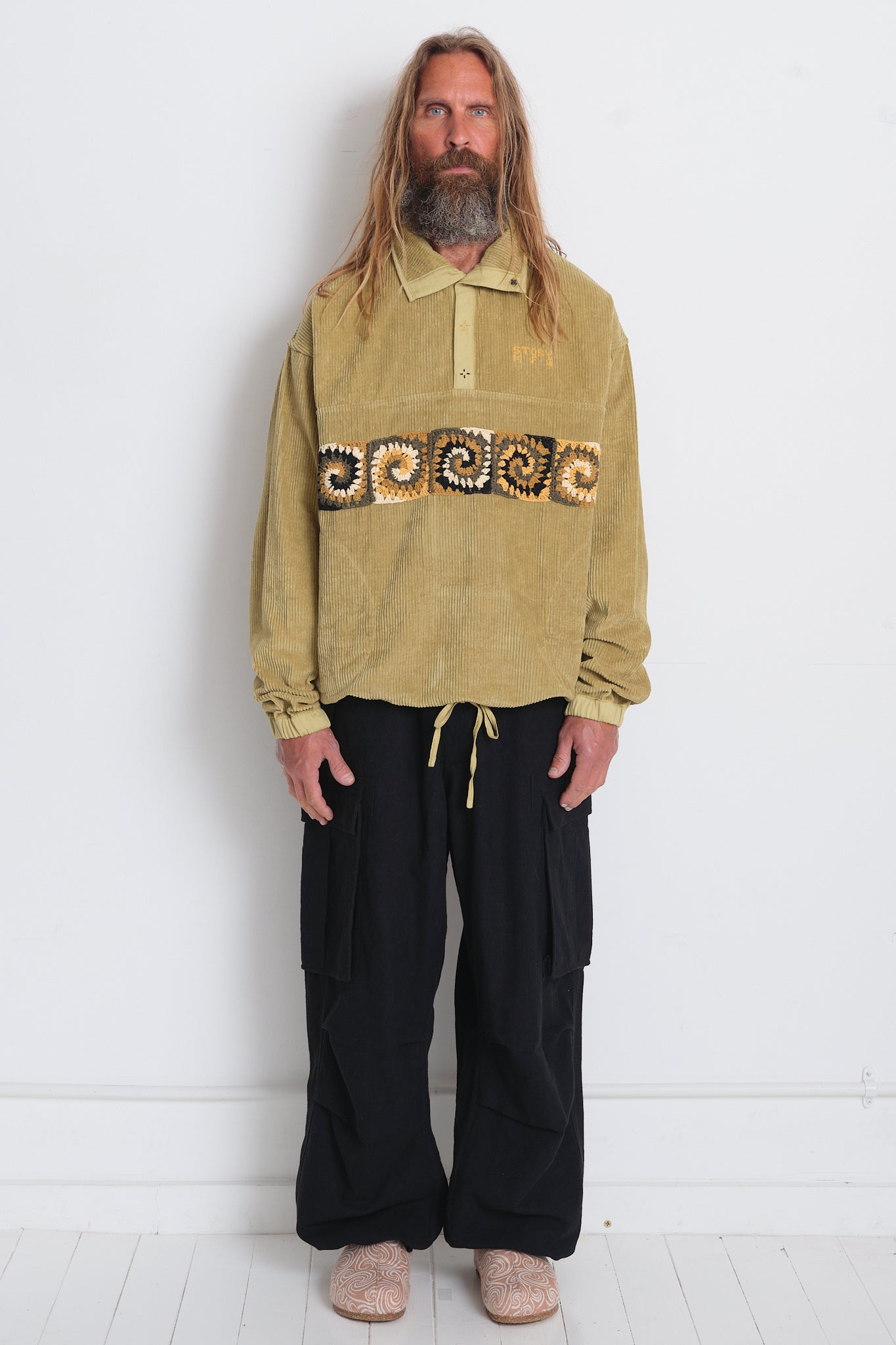 Polite Pullover - Sage Corduroy