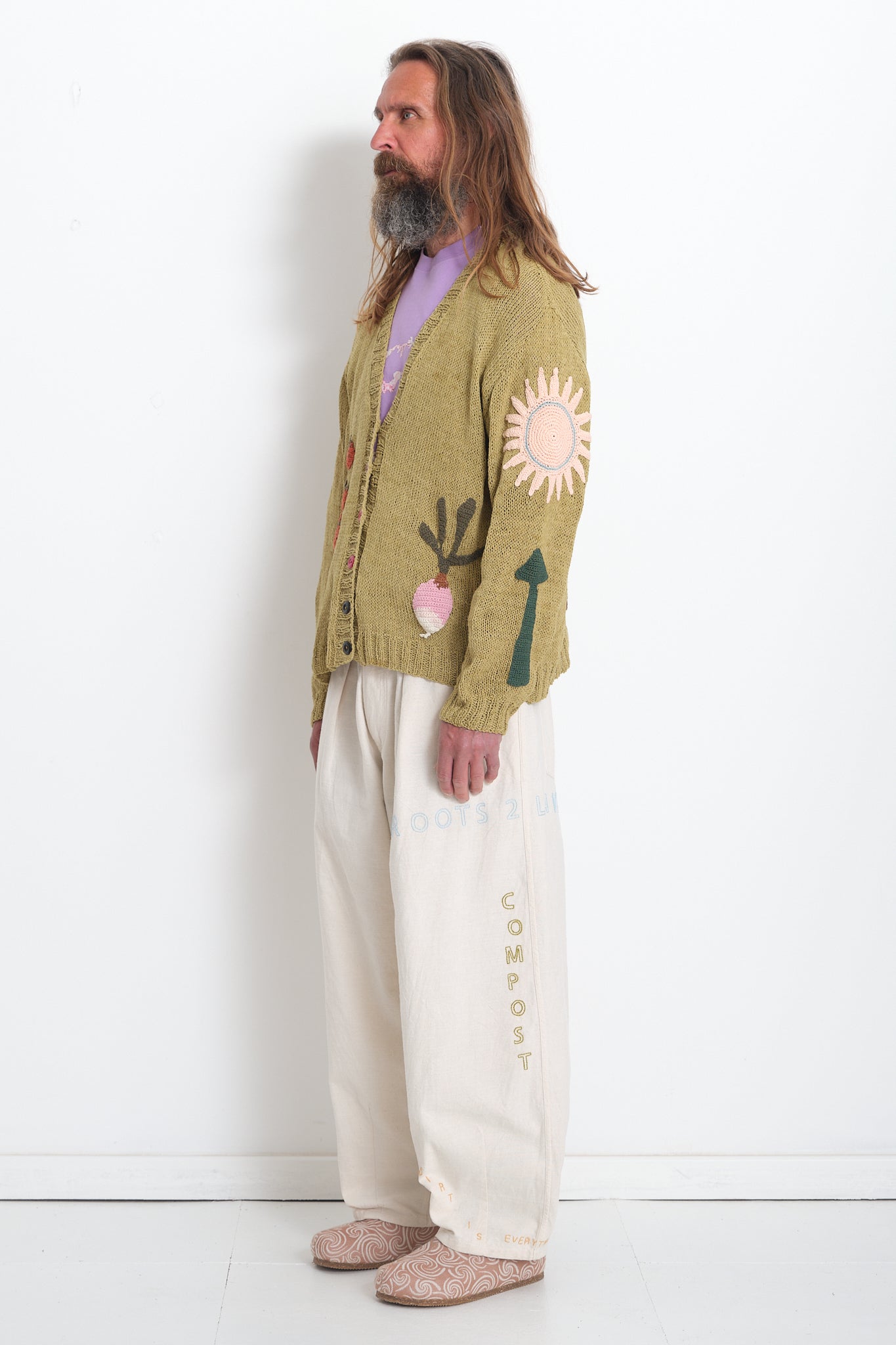 Twinsun Cardigan - Sage Carrots