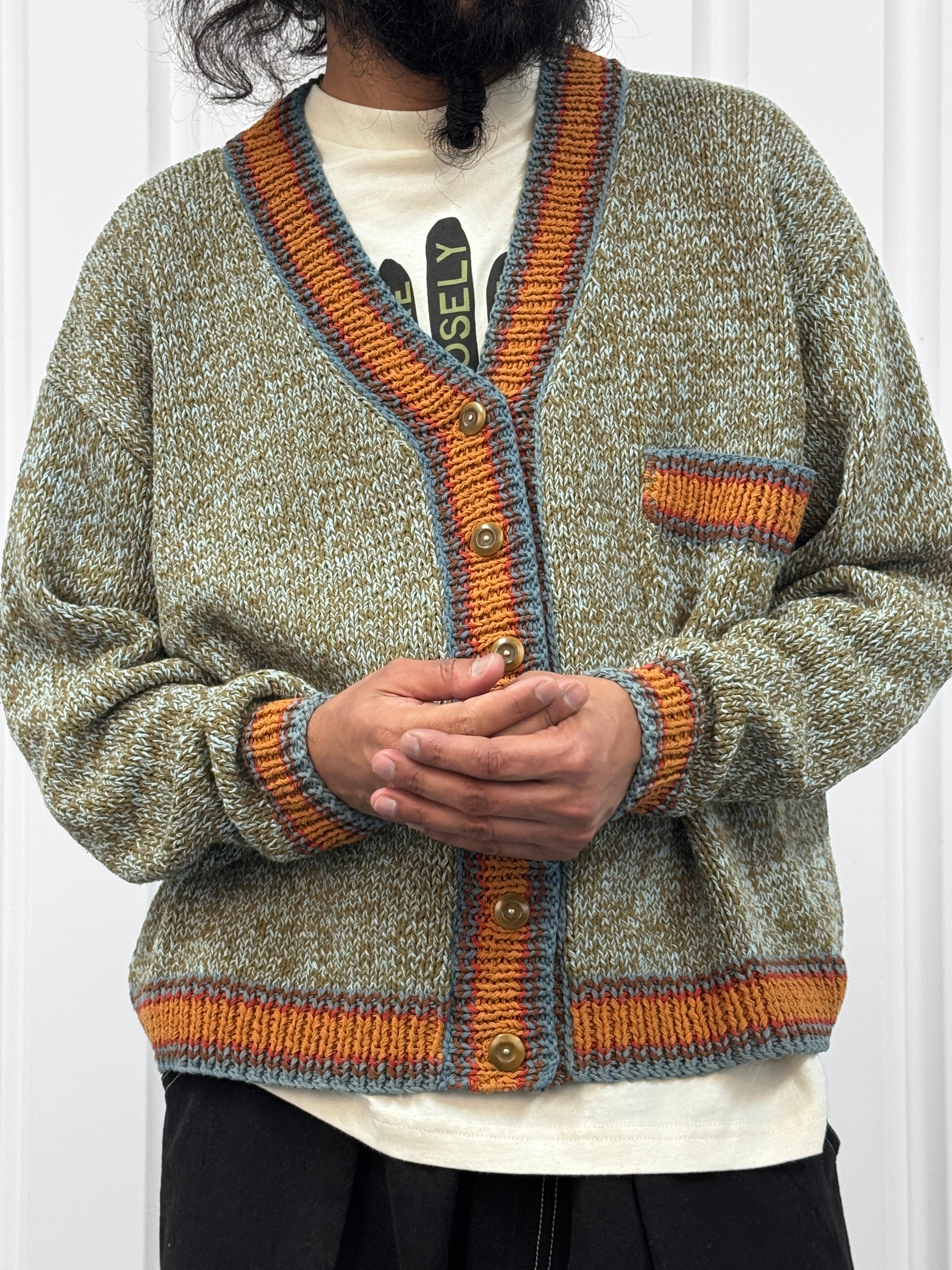 Bulb Knit Cardigan - Twisted Green – Story mfg.