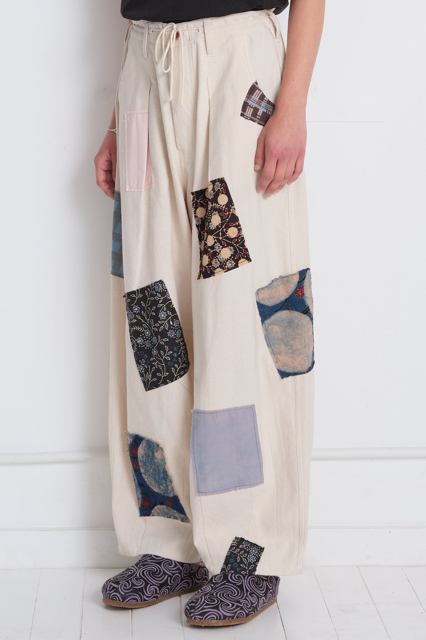 Lush Pants  - Ecru Scatter Patch
