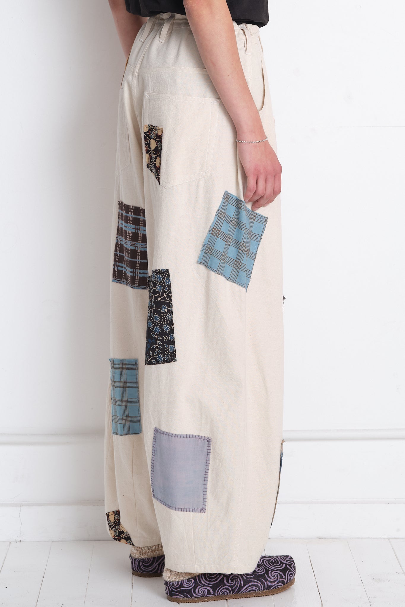 Lush Pants  - Ecru Scatter Patch