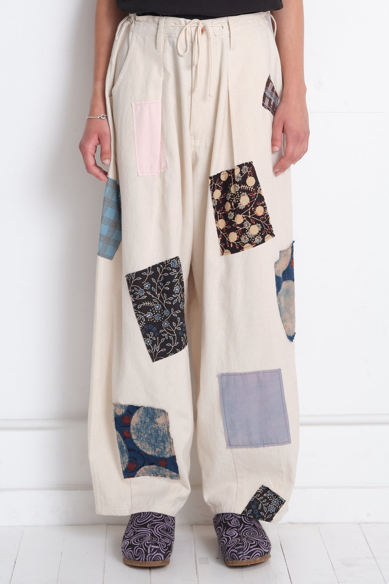 Lush Pants  - Ecru Scatter Patch