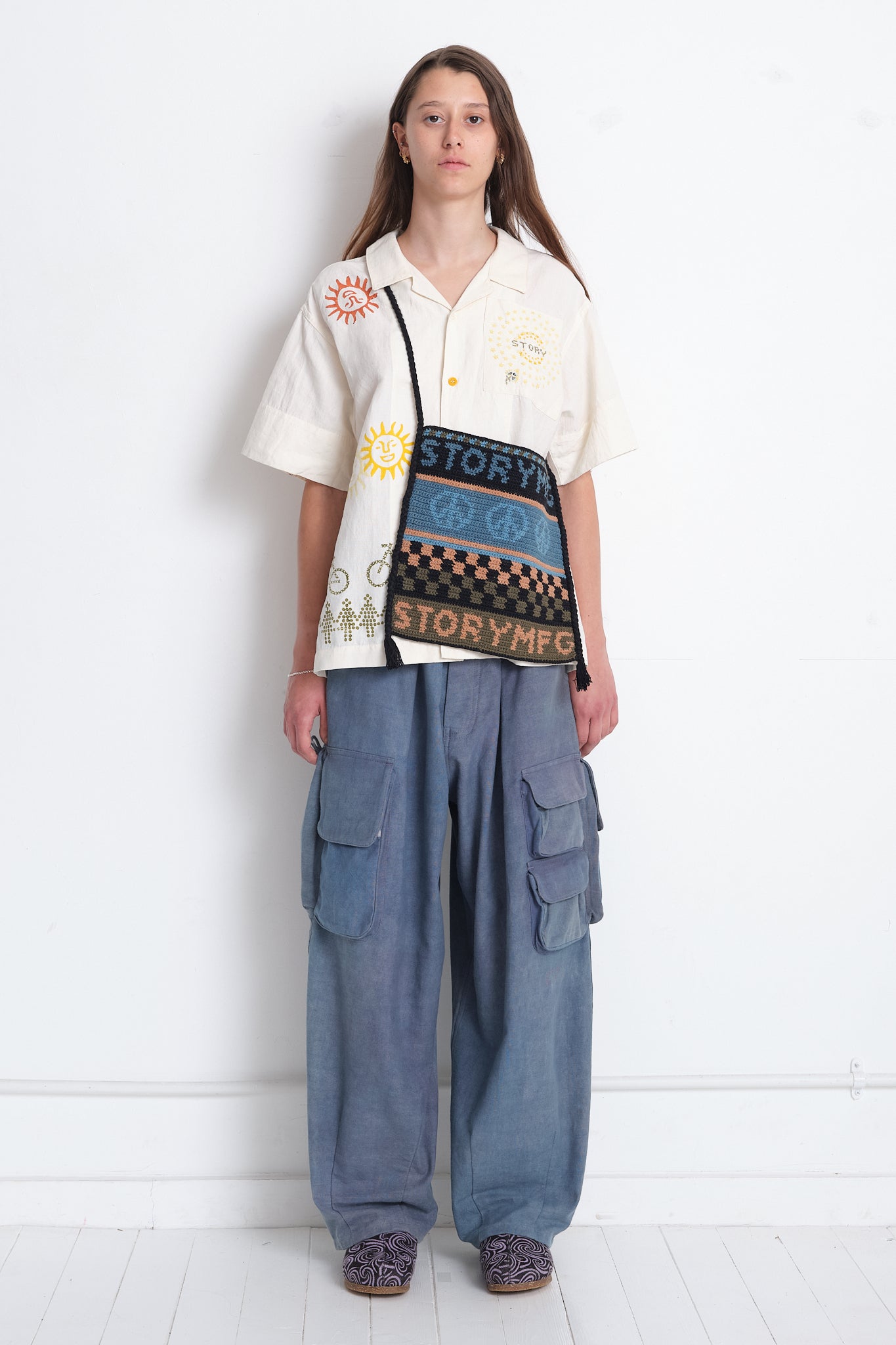 Forager Pants - Purple Slub