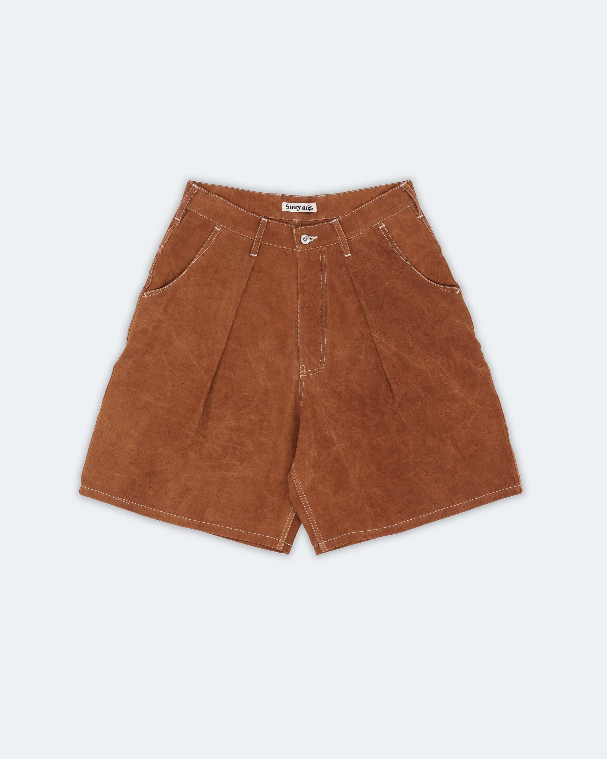 Lush Carpenter Shorts - Brown Wonky-Wear – Story mfg.