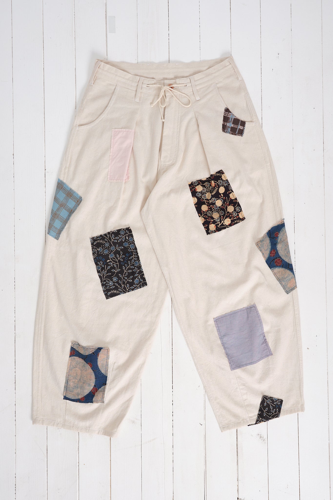 Lush Pants  - Ecru Scatter Patch