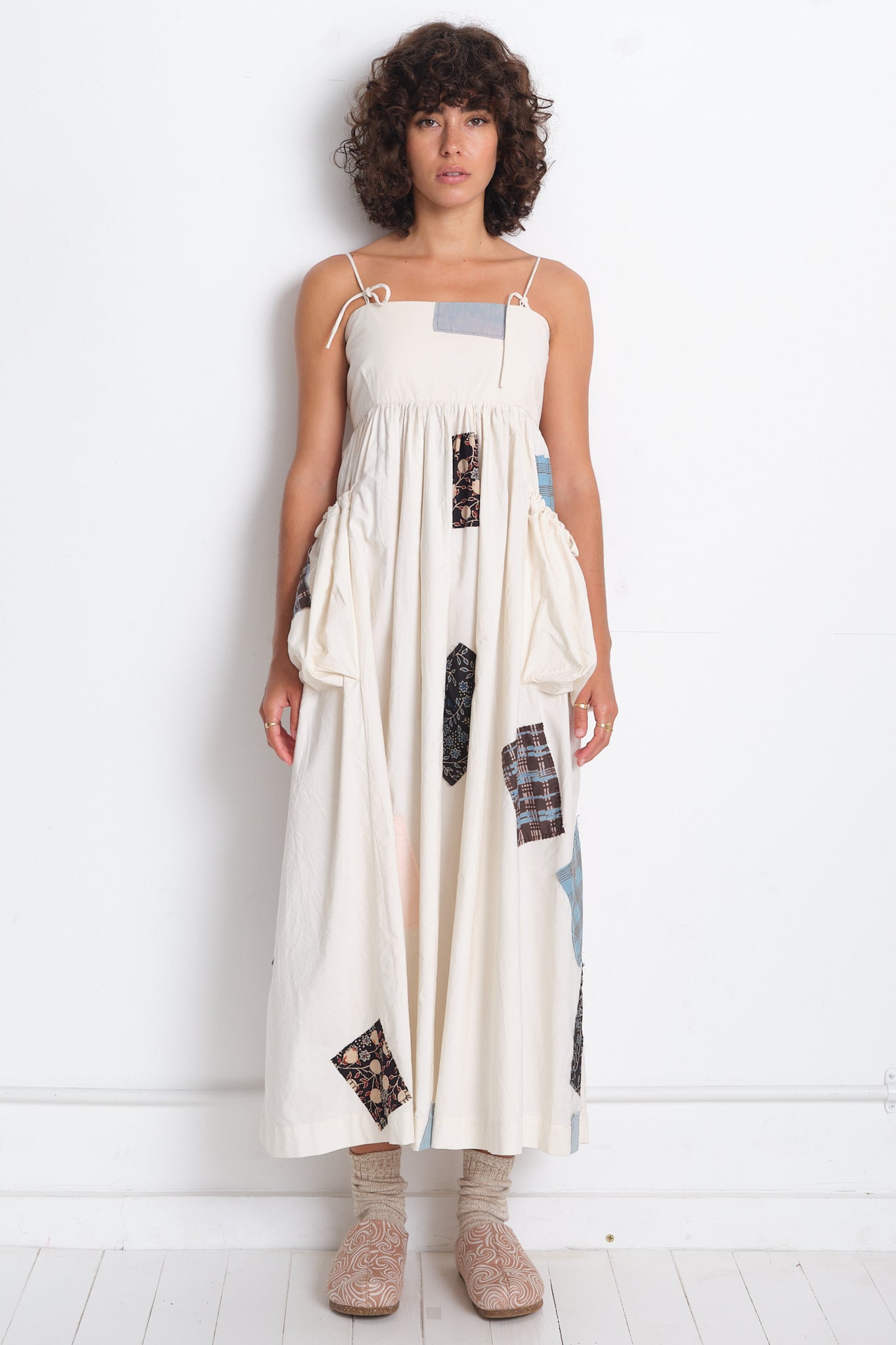 Bay Dress - Ecru Scatter Patch
