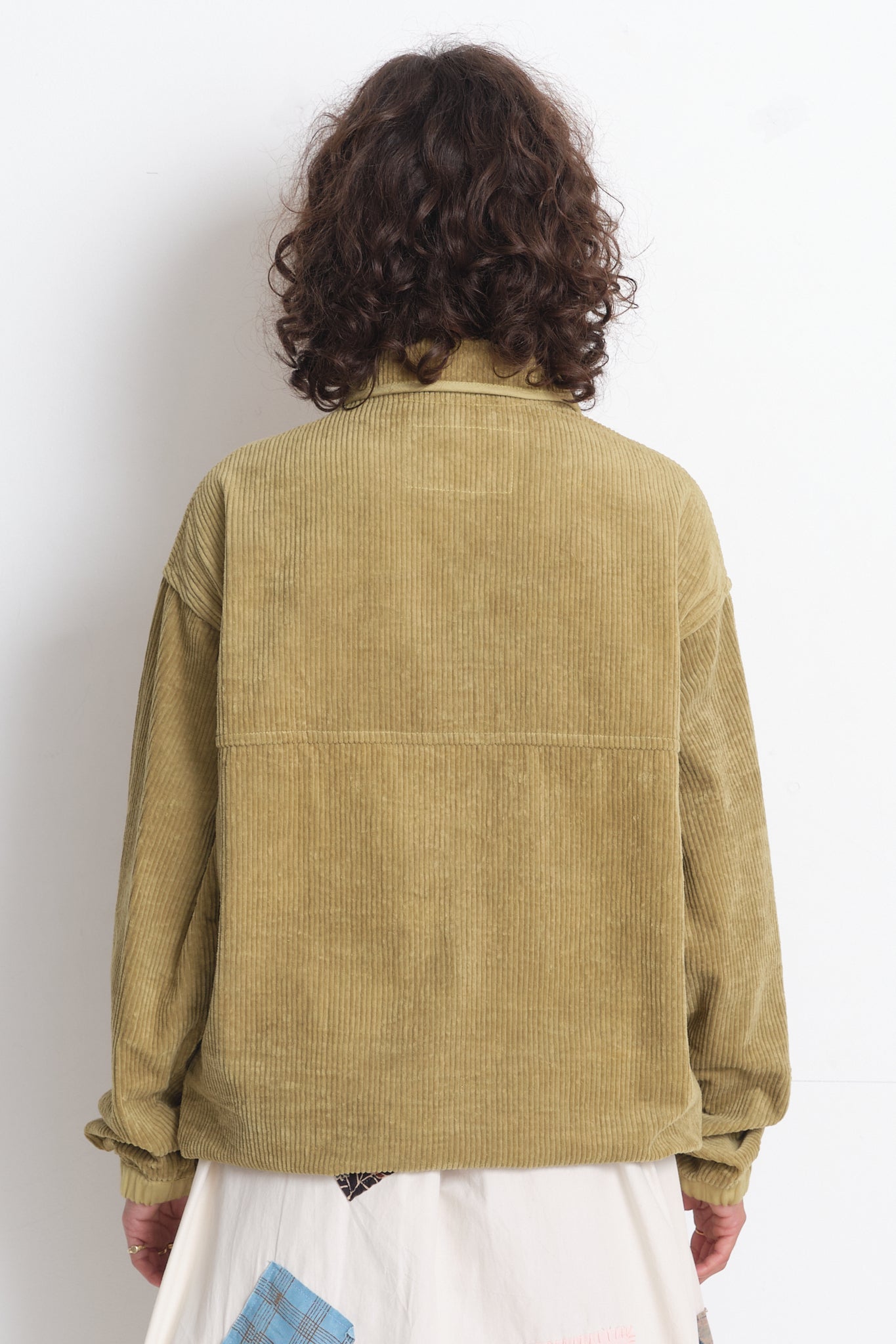 Polite Pullover - Sage Corduroy