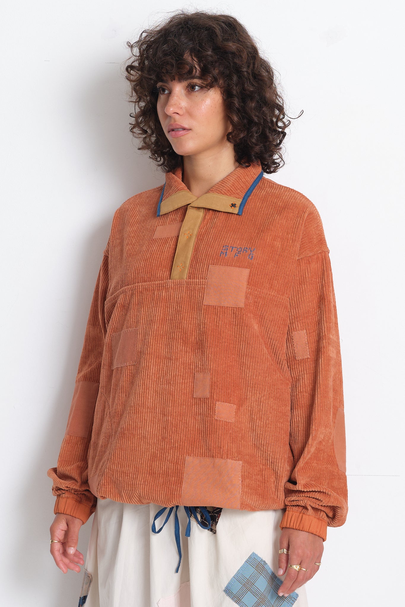 Polite Pullover - Terracotta Scarecrow Corduroy