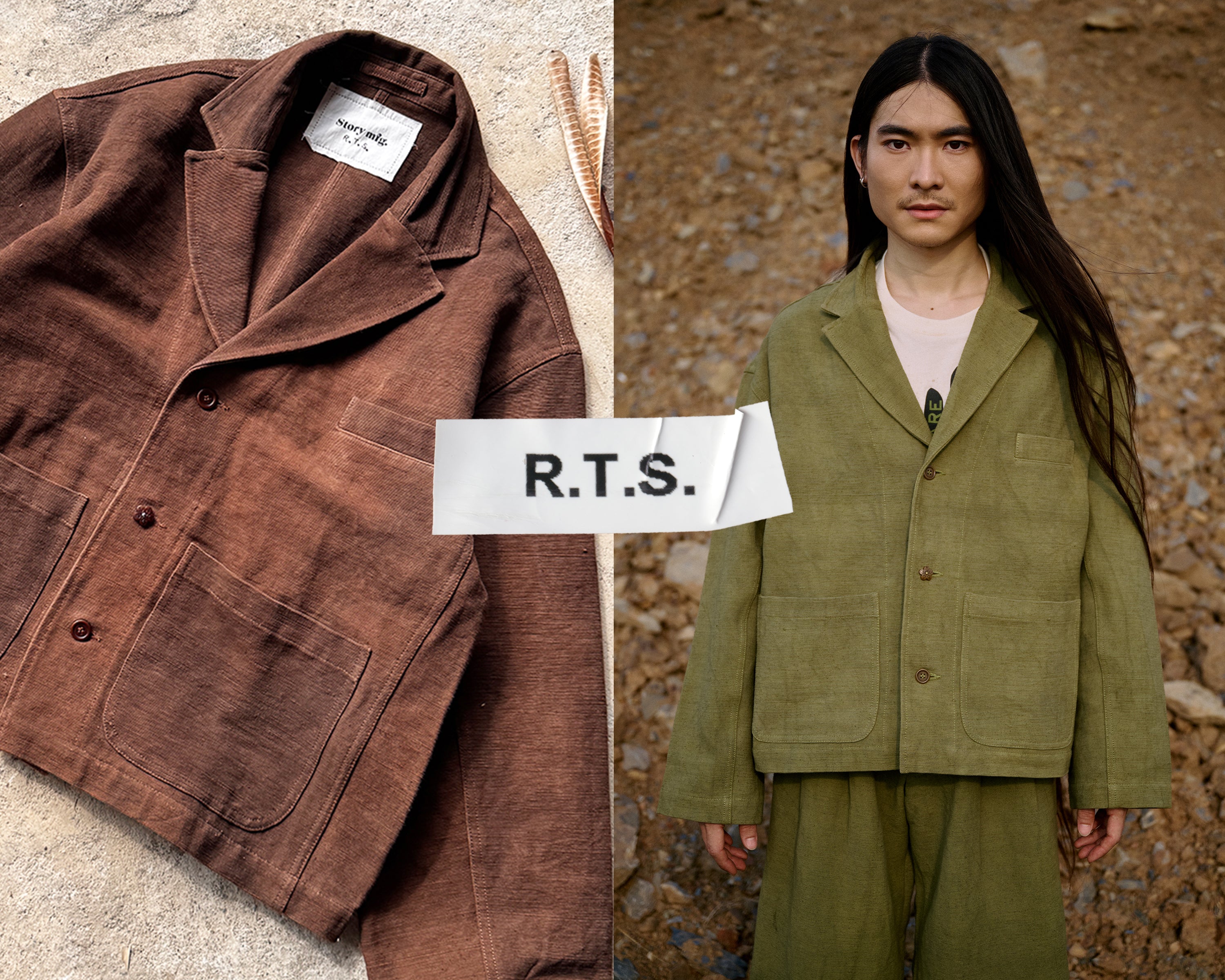 ジャケット・アウター Story mfg Hand woven Linen Jacket Story mfg.
