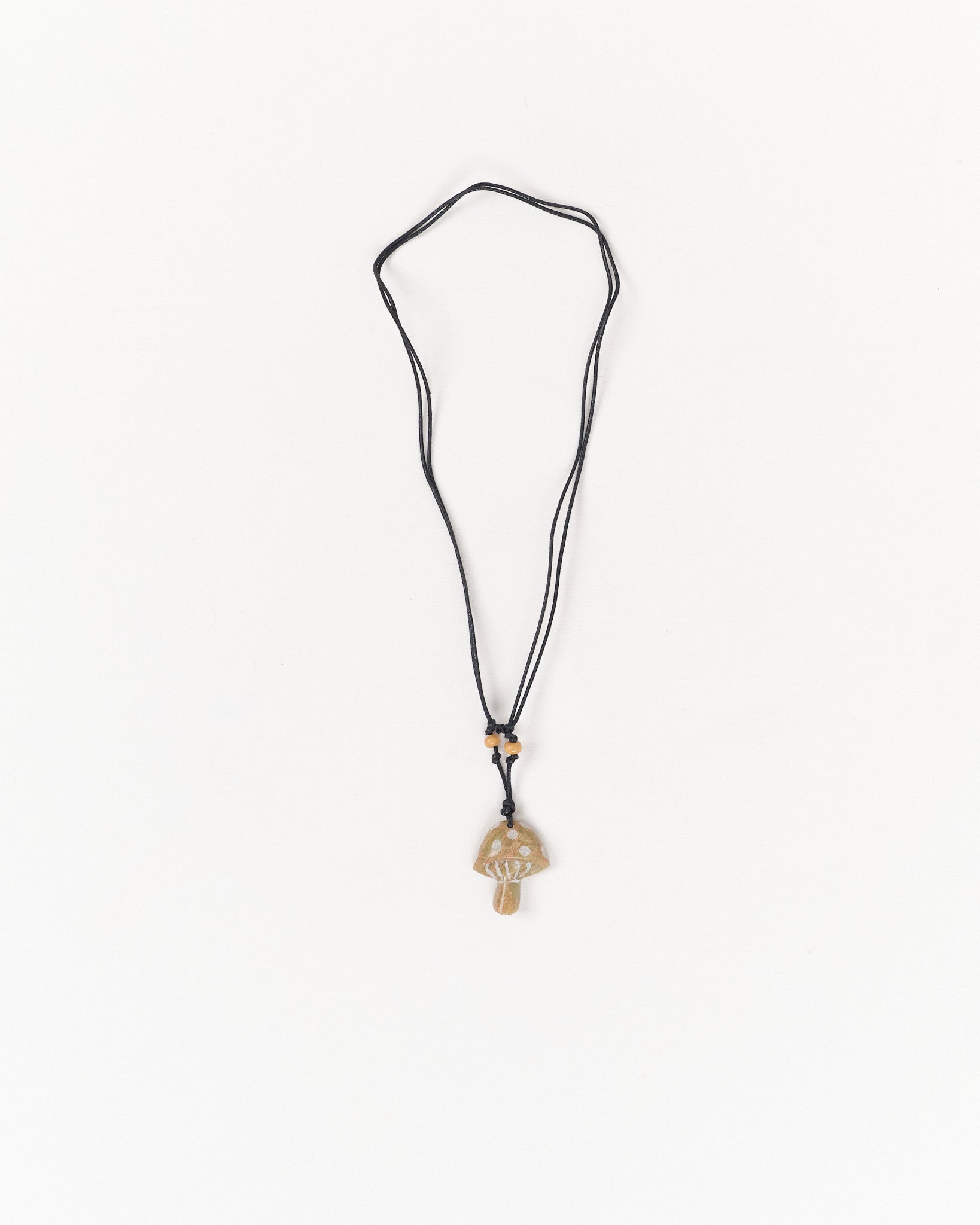 Hand Carved Necklace - Mushroom