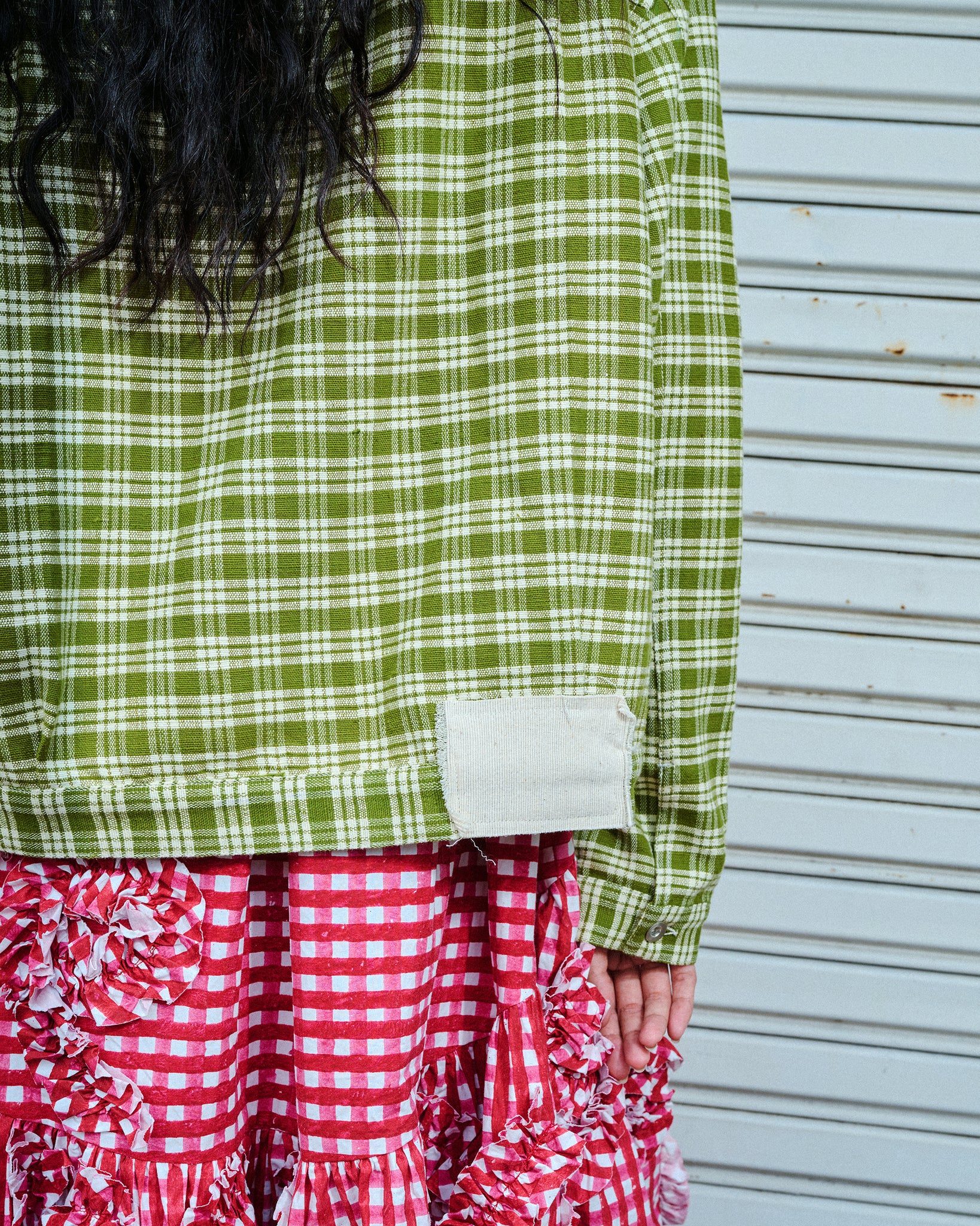 Sundae Jacket - Moss Check Handloom