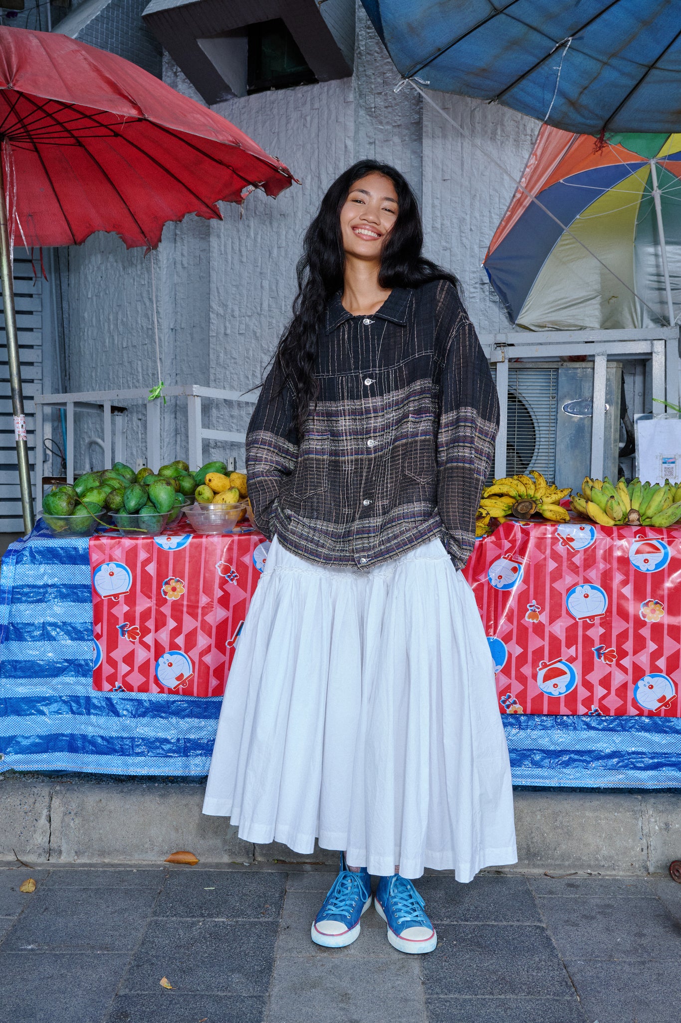 Sundae Jacket - Black Blanket Handloom