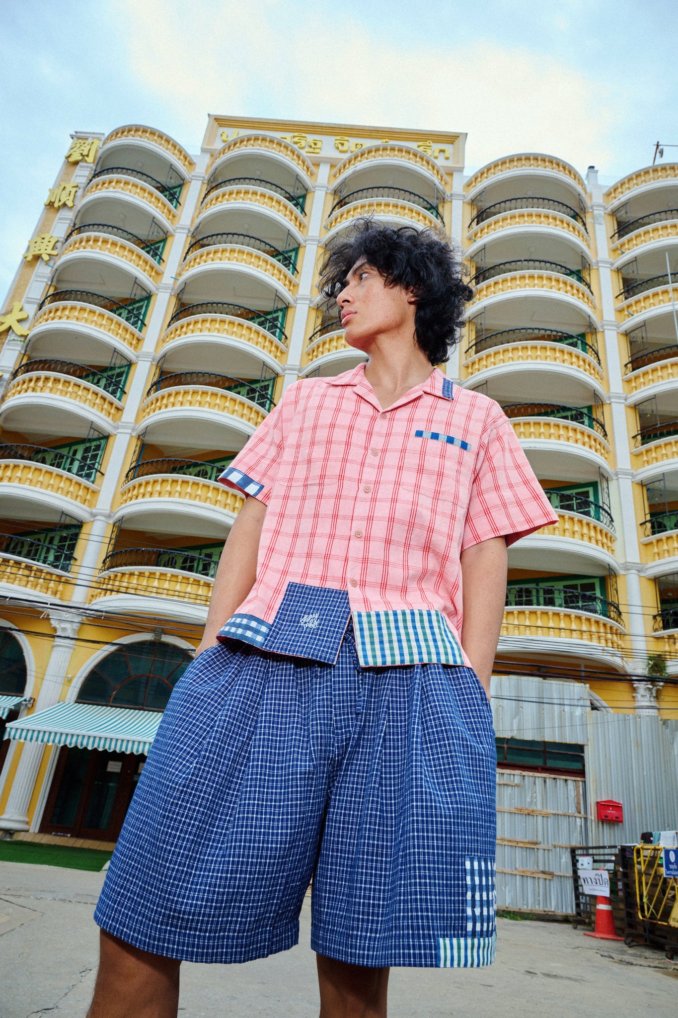 PA Shirt SS - Pink Picnic Handloom
