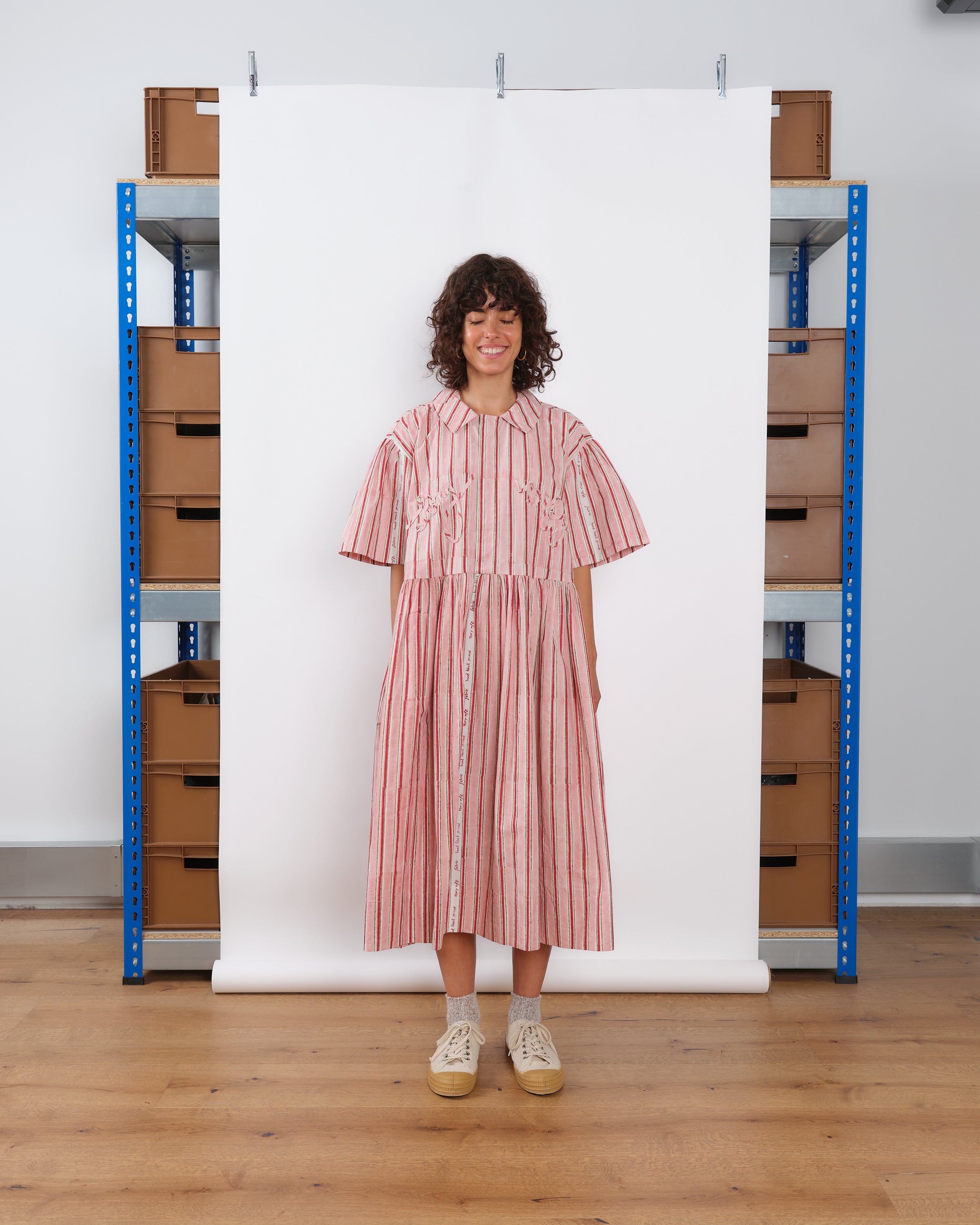 Story mfg.✨Aida Dress Strange Trip インド製 Story MFG + Aida Tie Dye Organic Cotton Dress