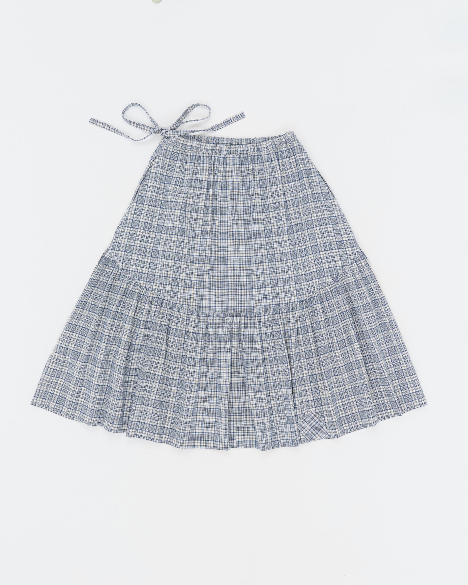 Orbit Skirt - Indigo Check Picnic
