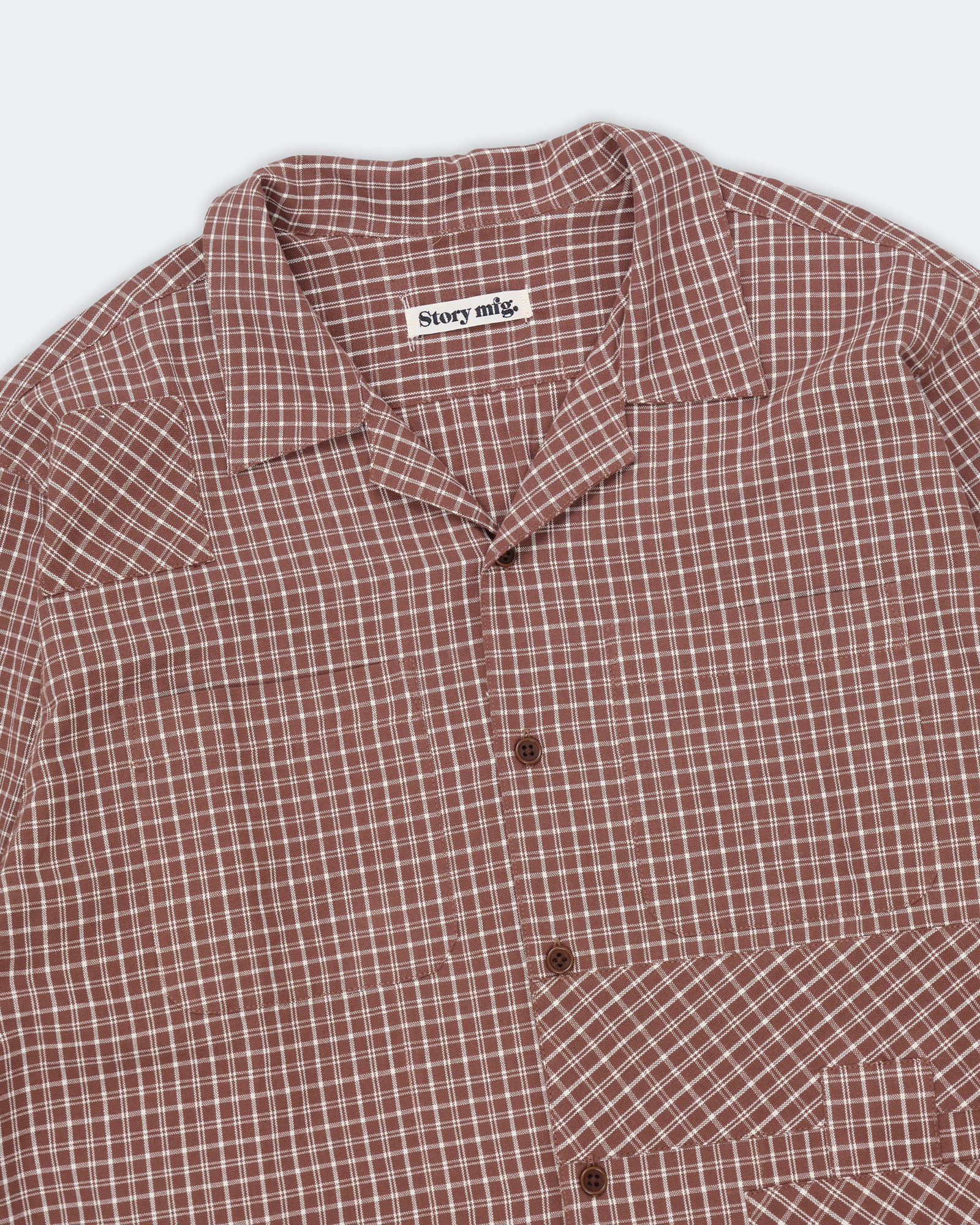 PA Shirt LS - Brown Check