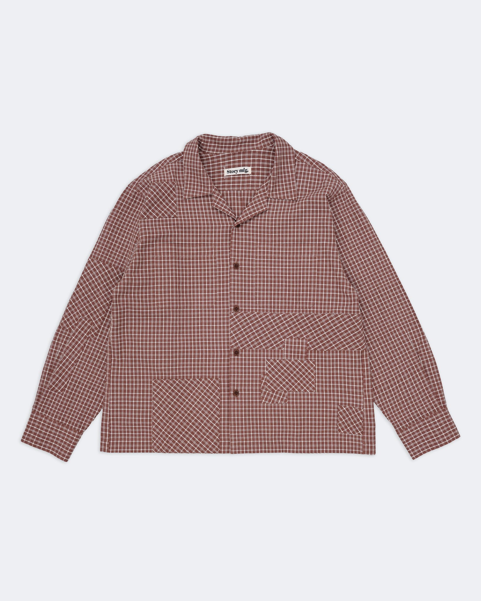 PA Shirt LS - Brown Check