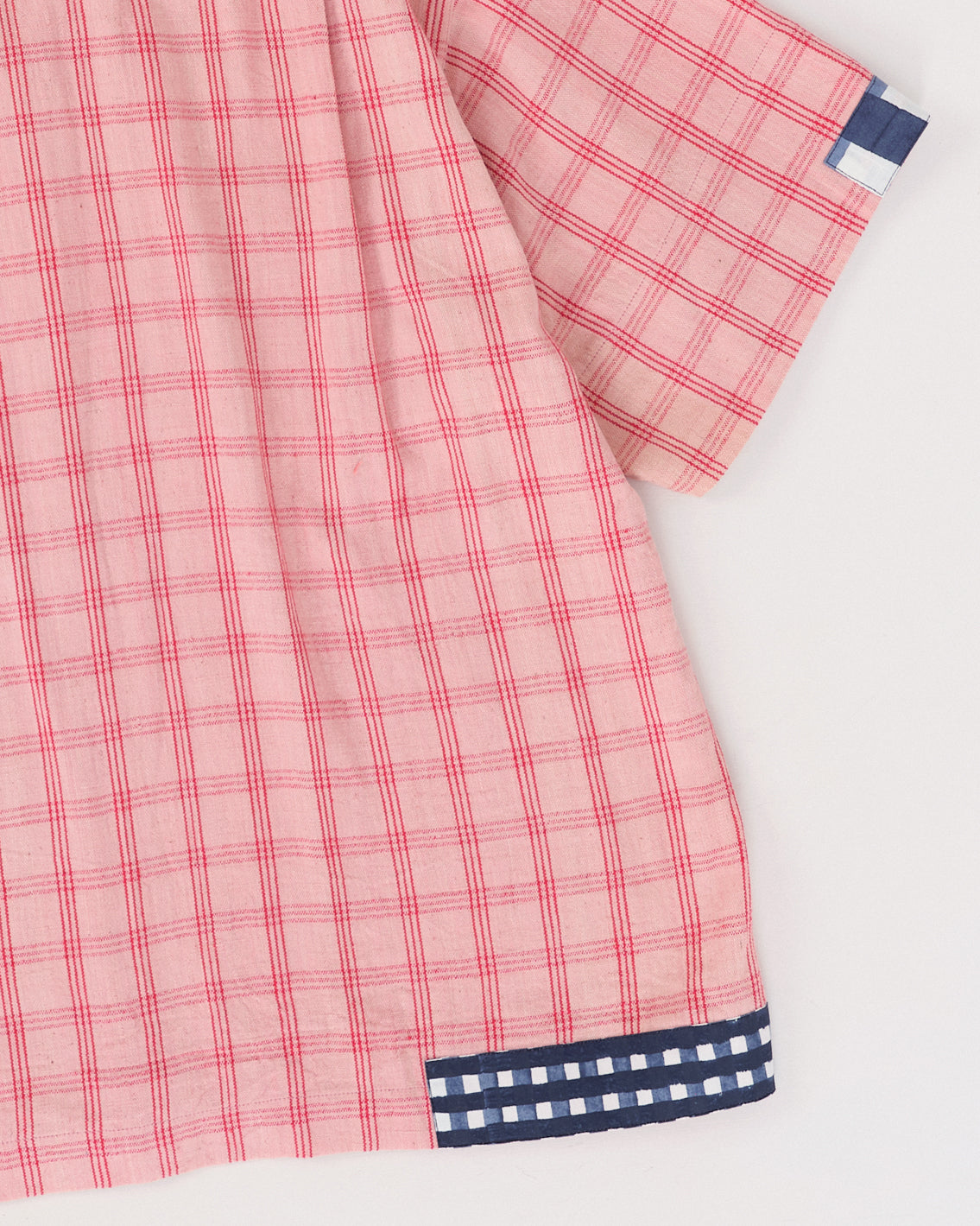 PA Shirt SS - Pink Picnic Handloom