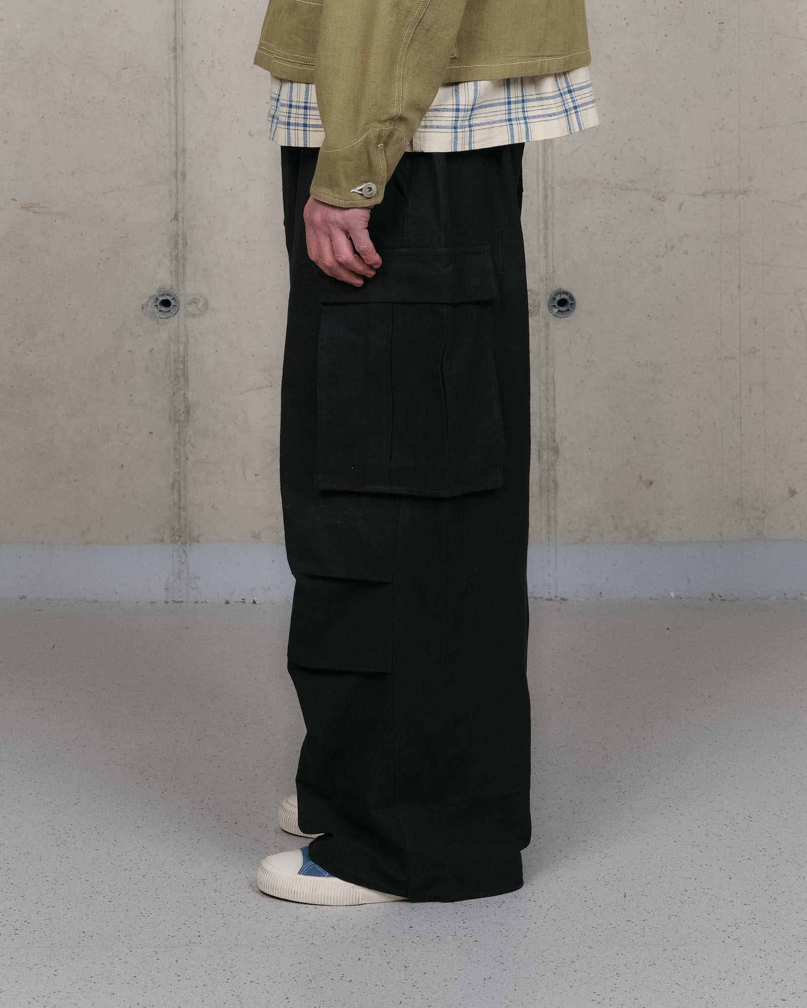 Peace Pants - Black Slub