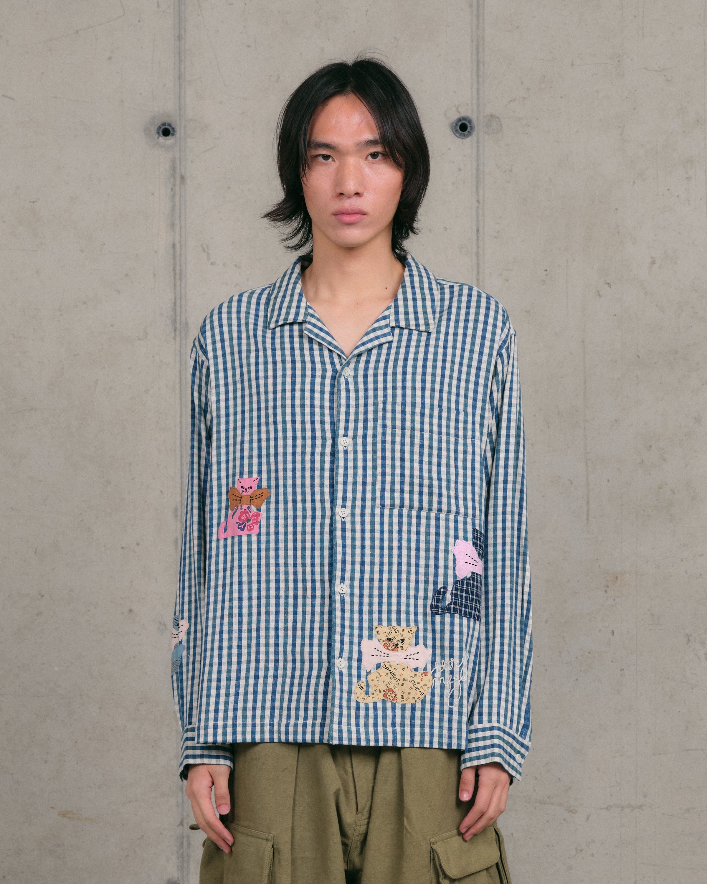 トップス Story mfg L/S T-shirt Story MFG - Ecru printed long sleeve T-Shirt - allanjoseph
