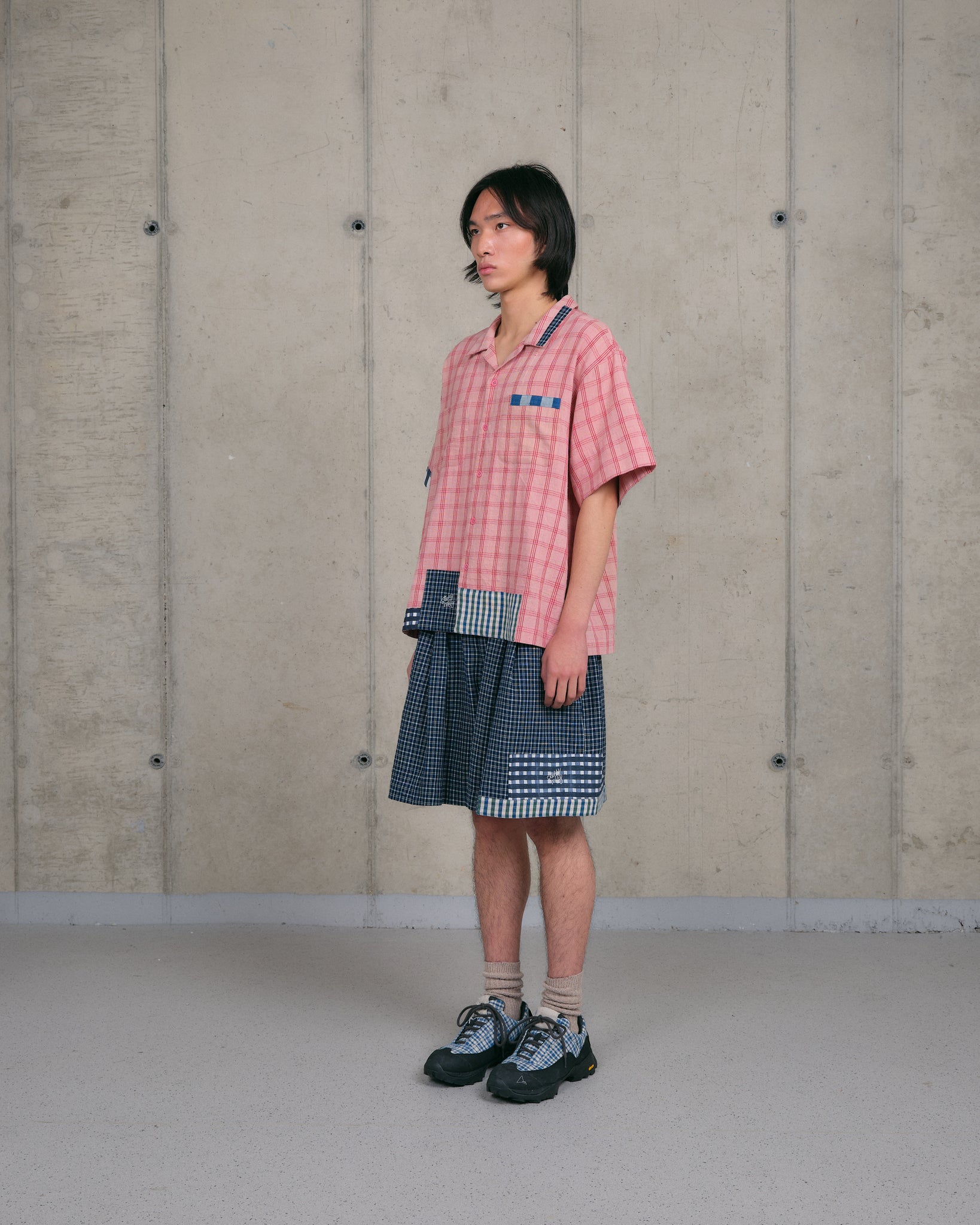 PA Shirt SS - Pink Picnic Handloom