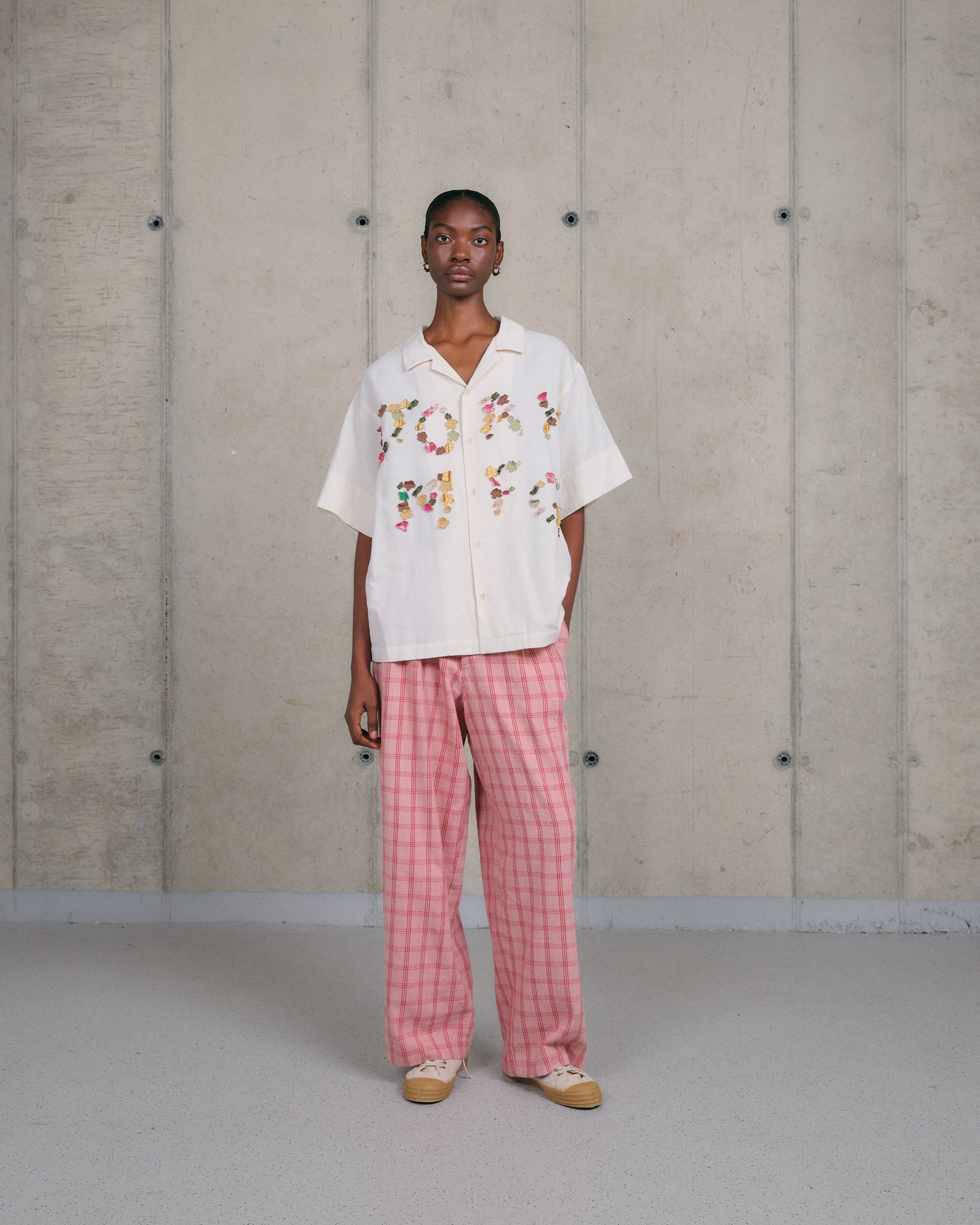 Fenn Trousers - Pink Check Handloom