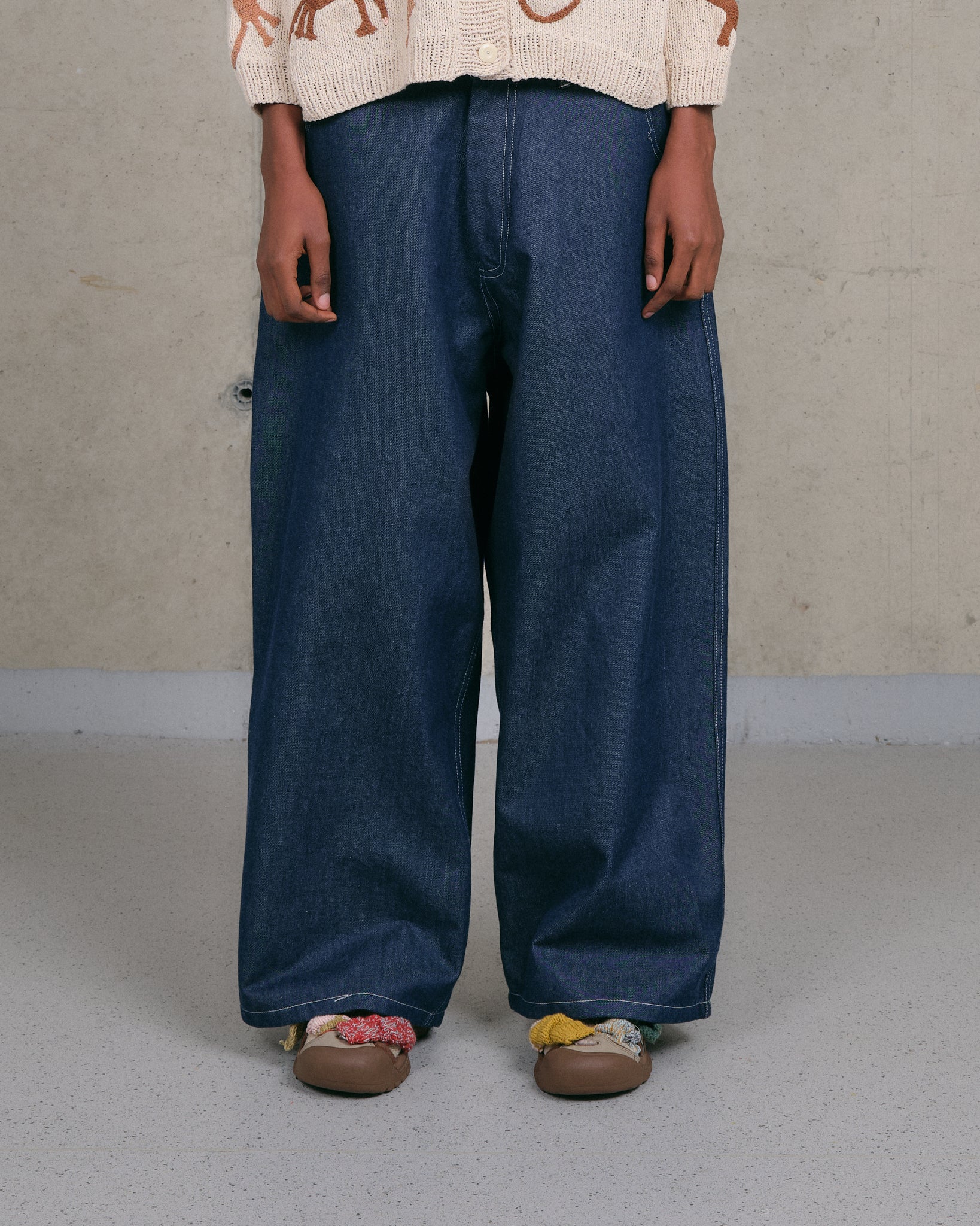 Home Jeans - Dark Denim Wonky-Wear