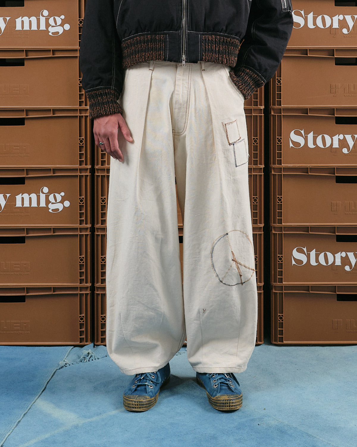 Lush Pants - Ecru Zig Zag – Story mfg.