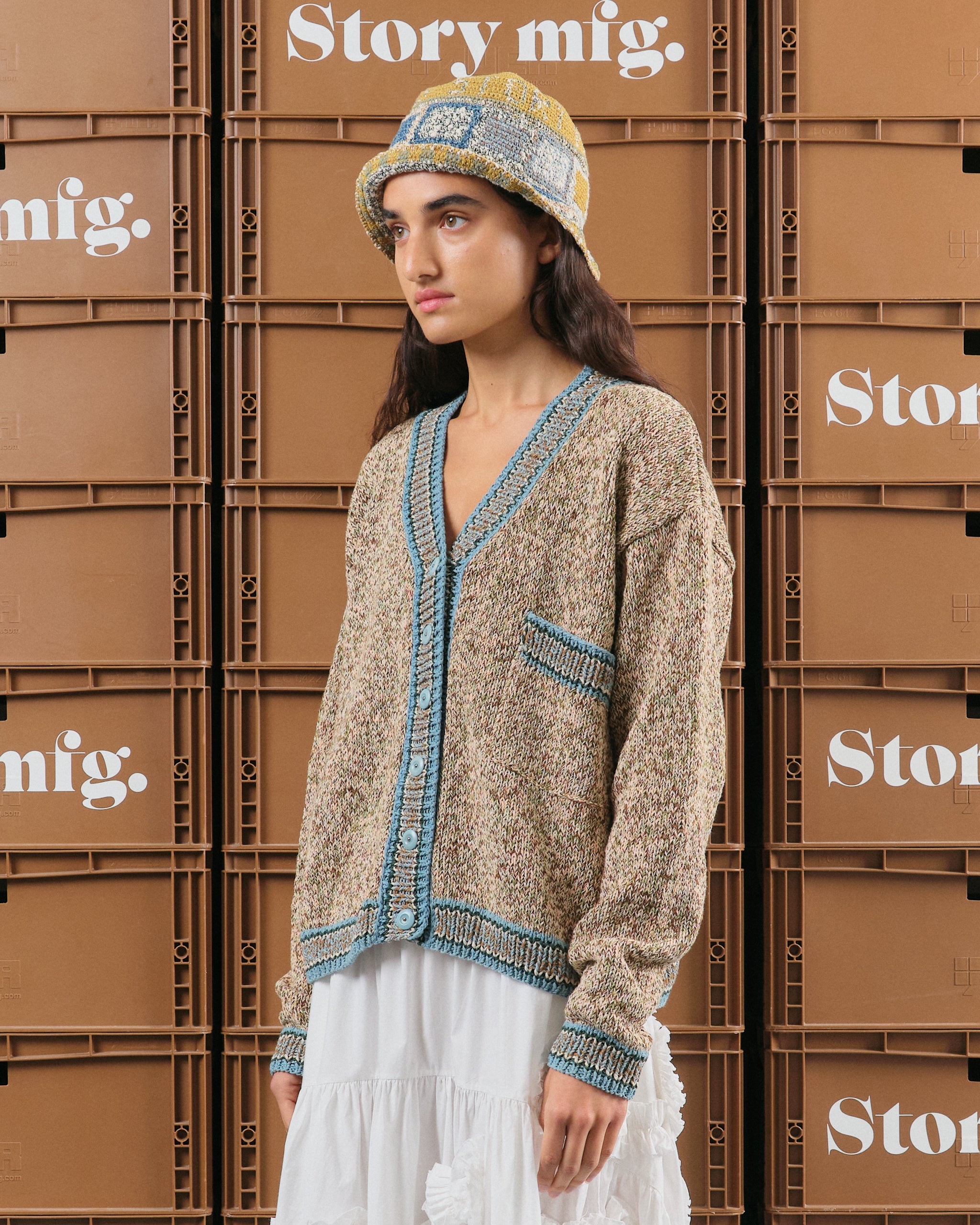 Bulb Knit Cardigan - Dust – Story mfg.