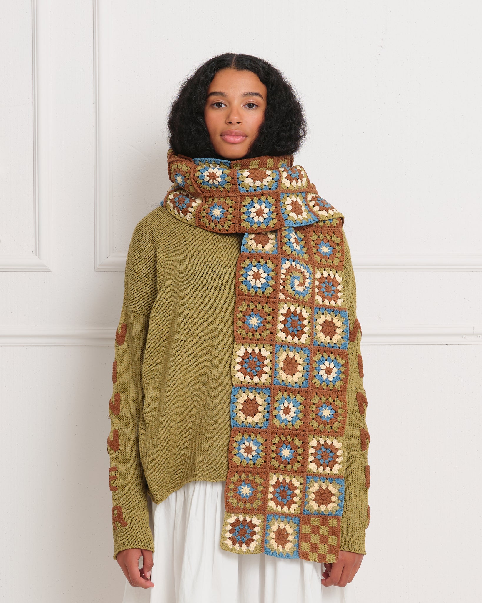 Story mfg piece scarf ストール　マフラー Story mfg piece scarf ストールマフラー