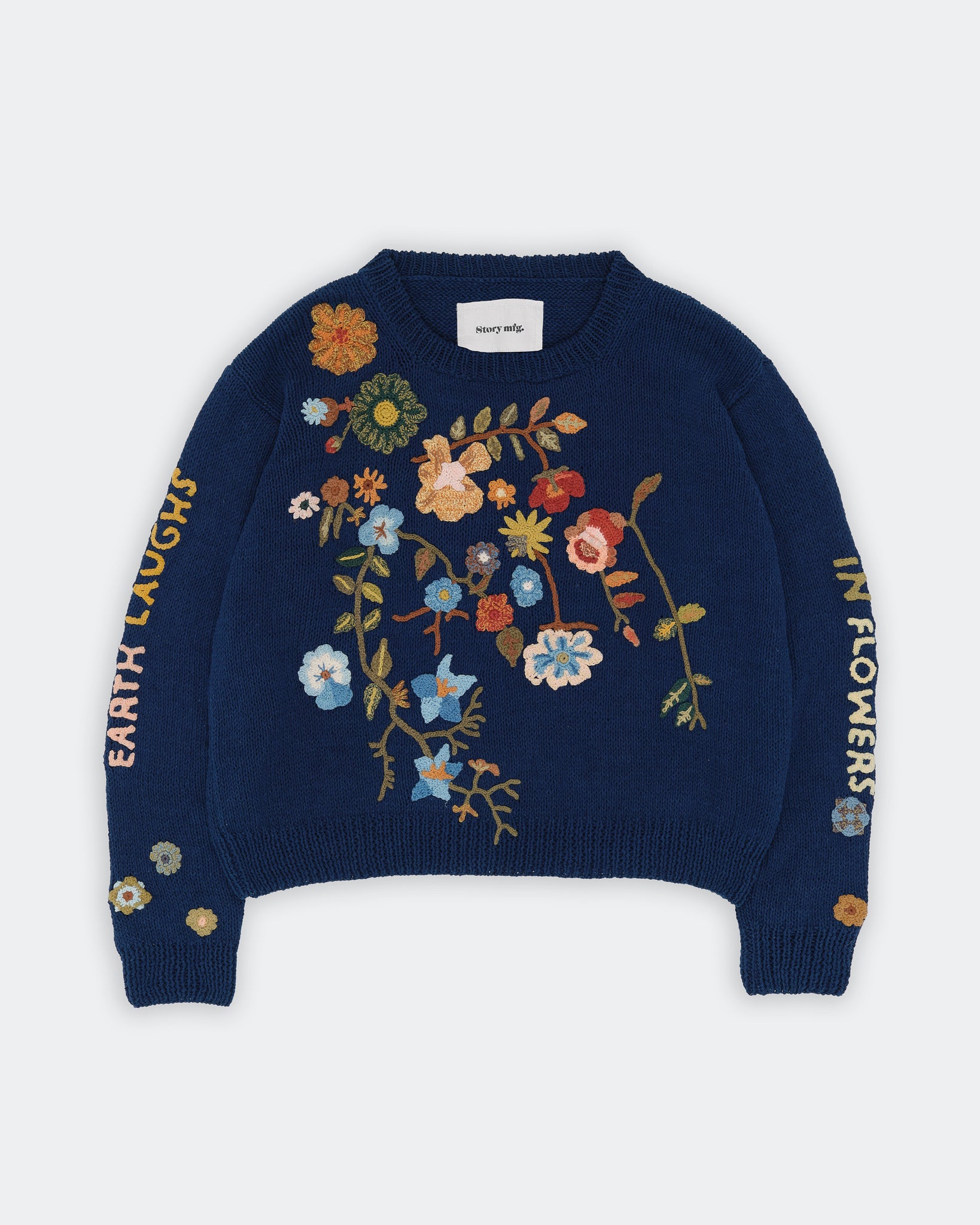 Piper Knit Jumper - Indigo Earth Laughs