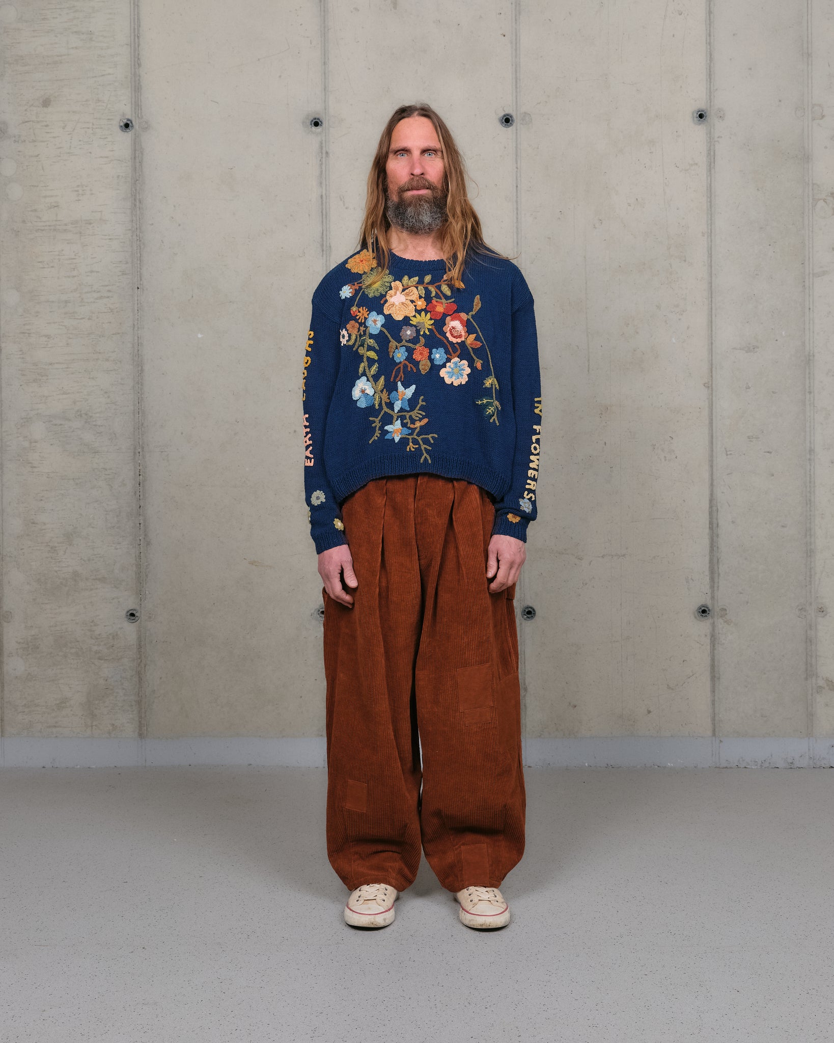 Piper Knit Jumper - Indigo Earth Laughs