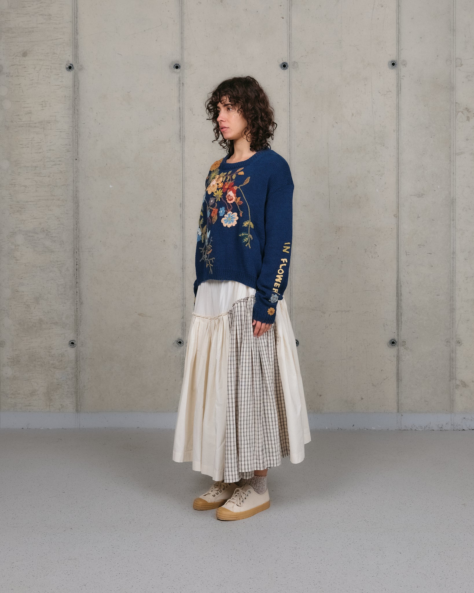 Piper Knit Jumper - Indigo Earth Laughs