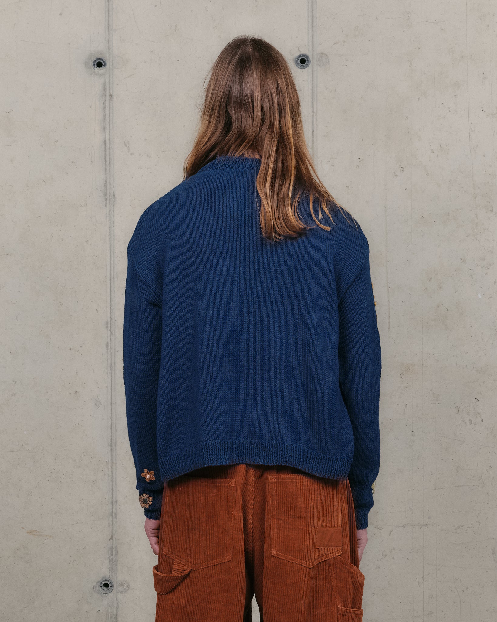 Piper Knit Jumper - Indigo Earth Laughs