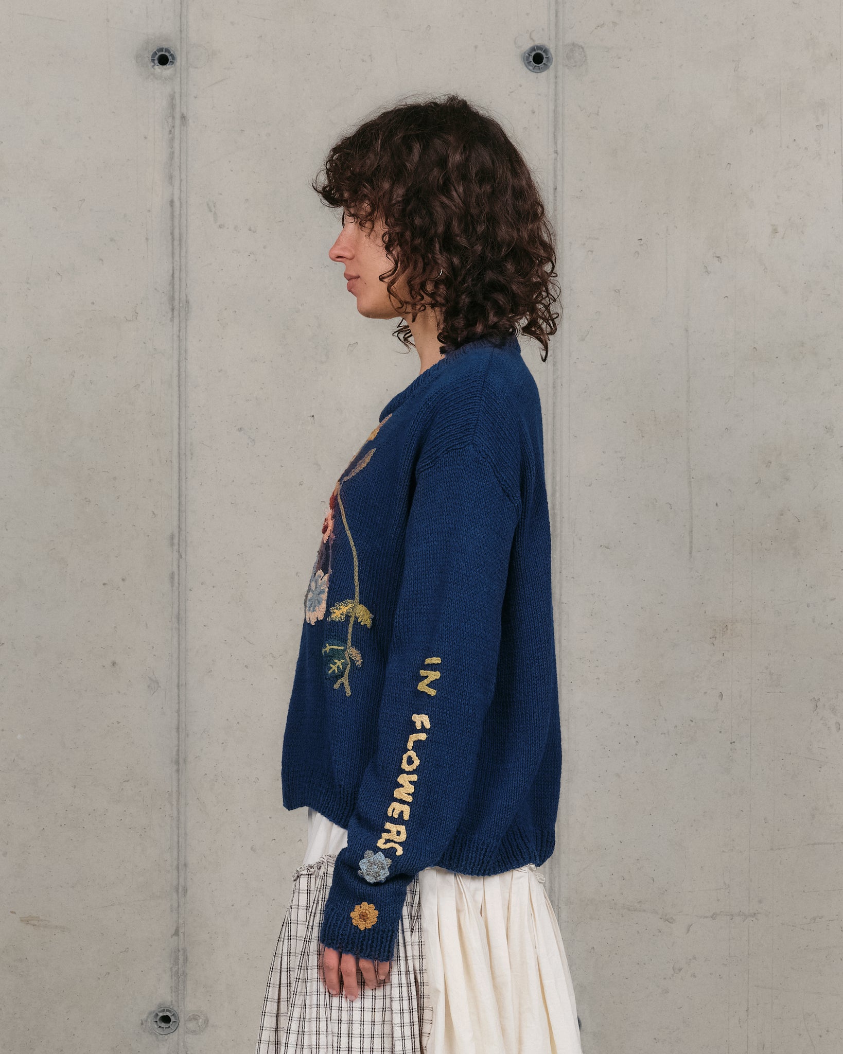 Piper Knit Jumper - Indigo Earth Laughs