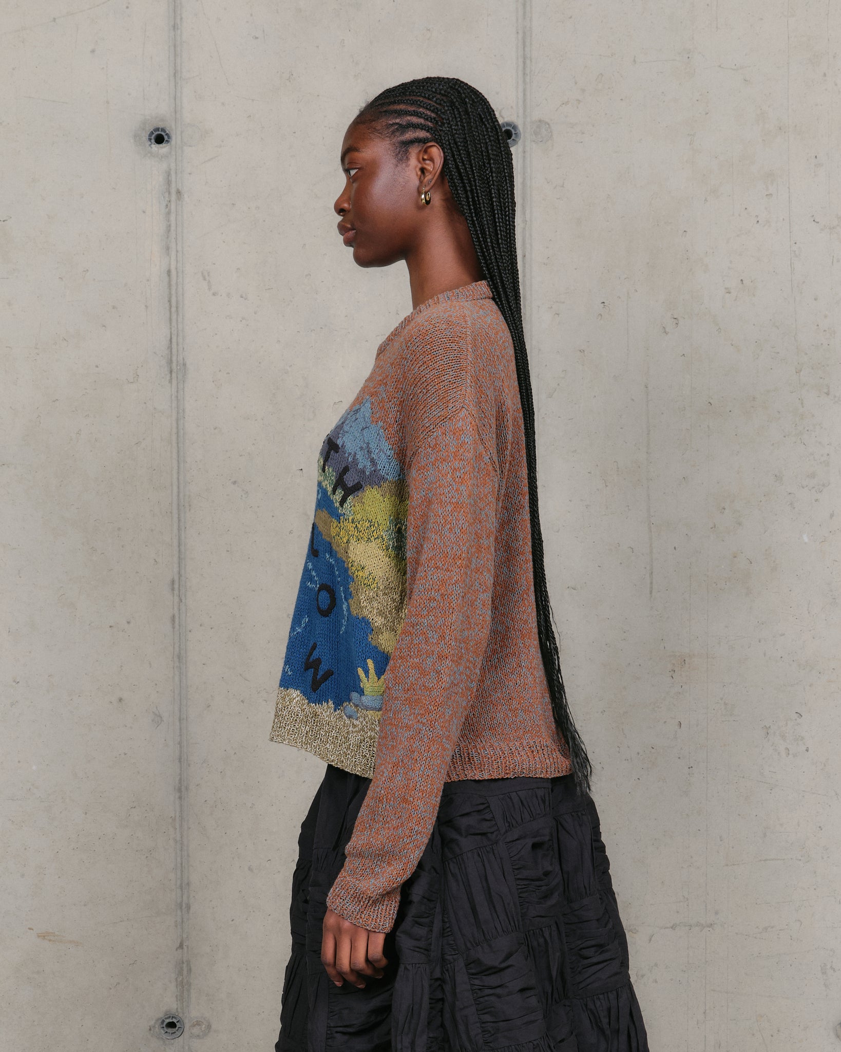 Piper Knit Jumper - Brown Grow With The Flow