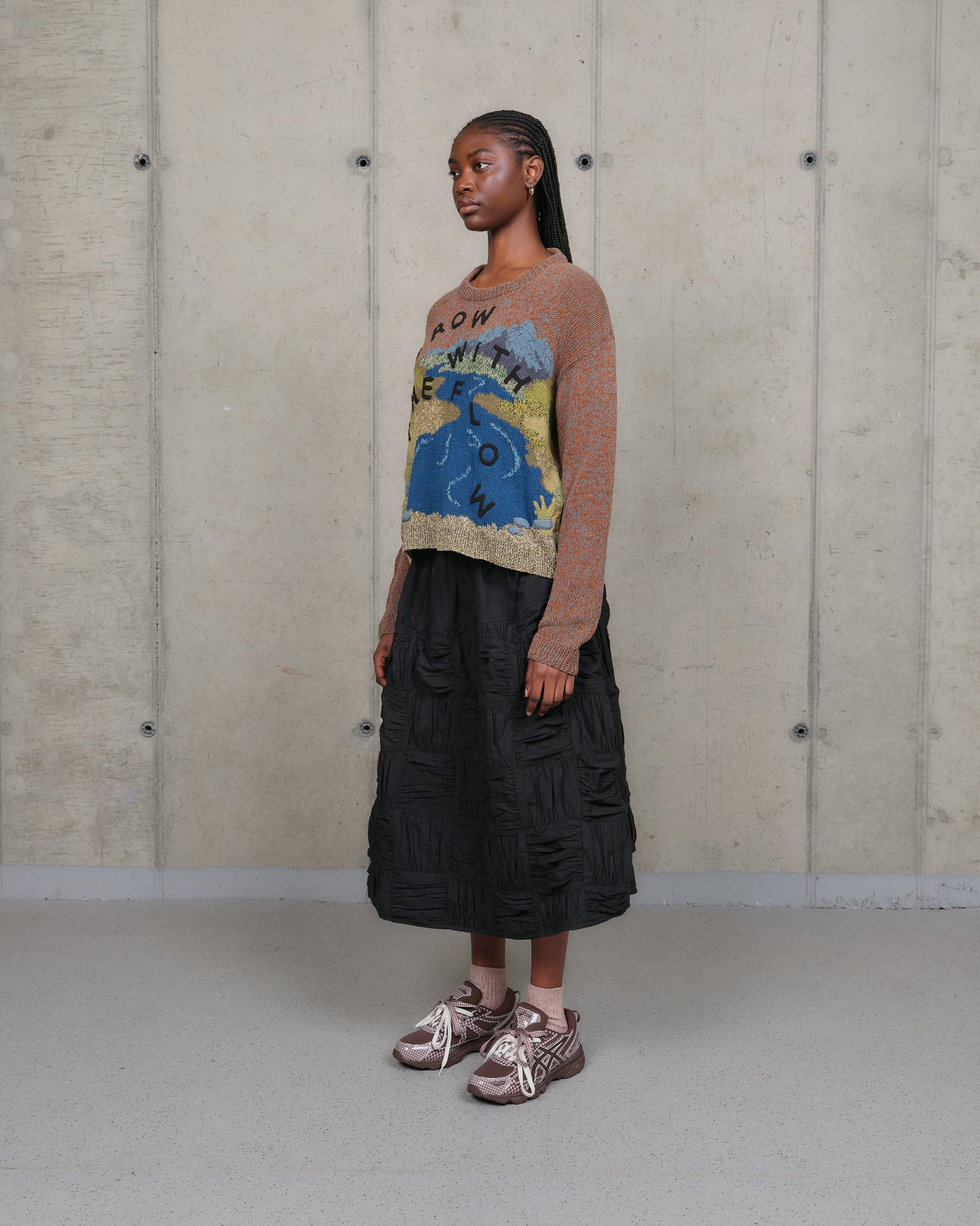 Piper Knit Jumper - Brown Grow With The Flow