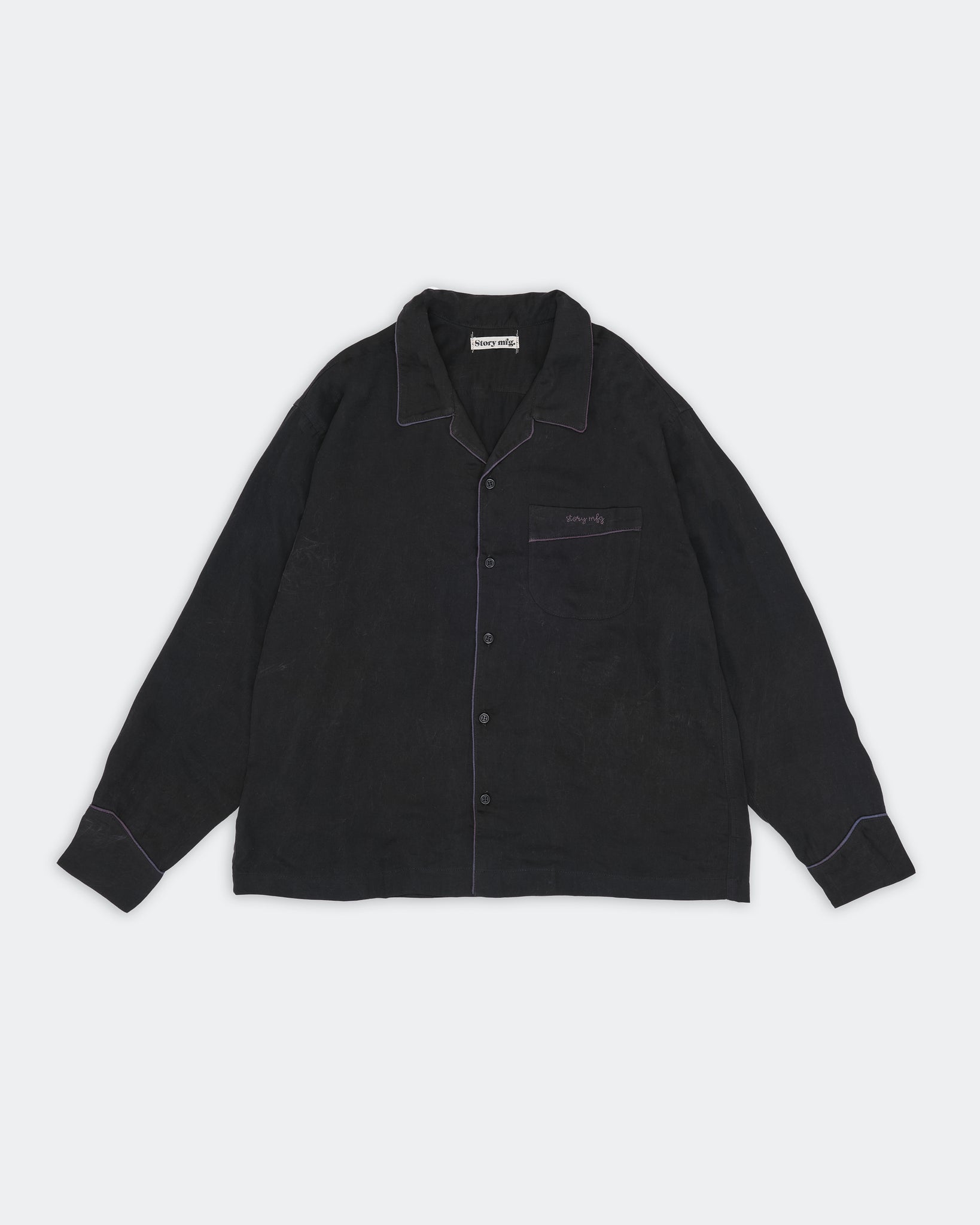 PJ Shirt - Black Tencel