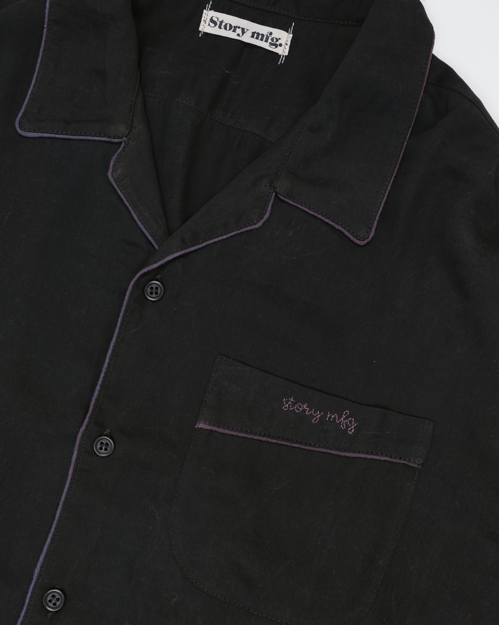PJ Shirt - Black Tencel