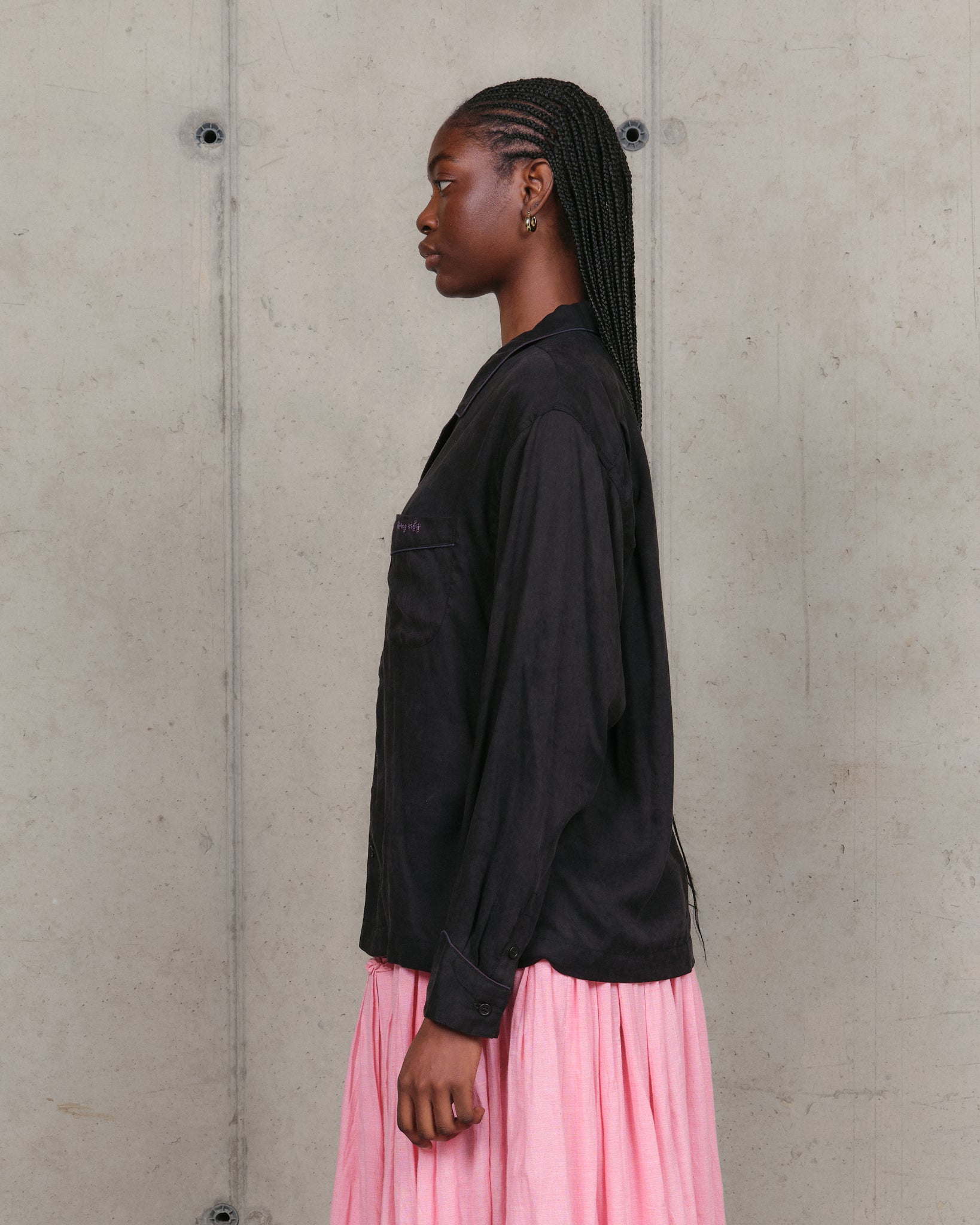 PJ Shirt - Black Tencel