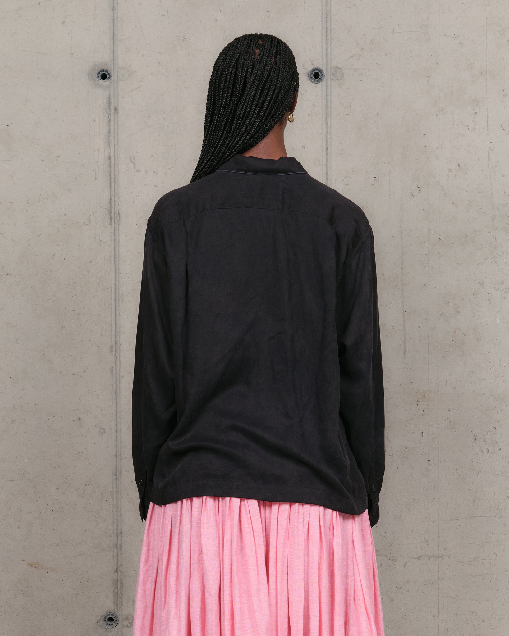 PJ Shirt - Black Tencel
