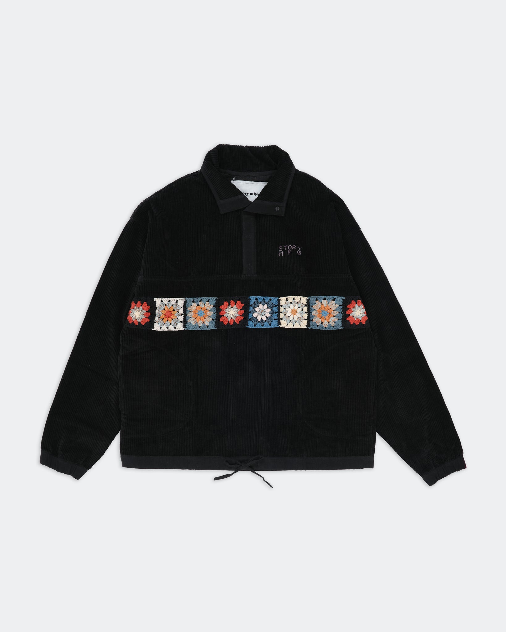 Polite Pullover - Black Corduroy
